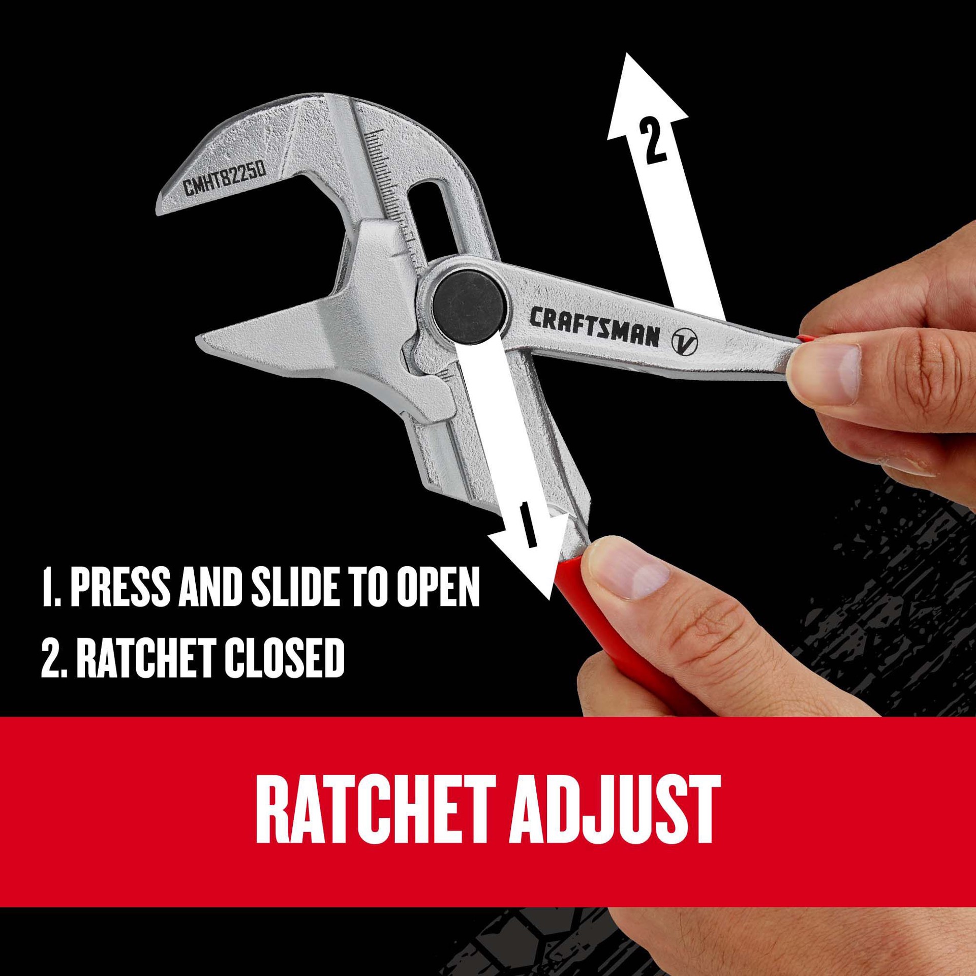 slide 4 of 6, CRAFTSMAN V-SERIES 10-in Tongue and groove pliers, 1 ct