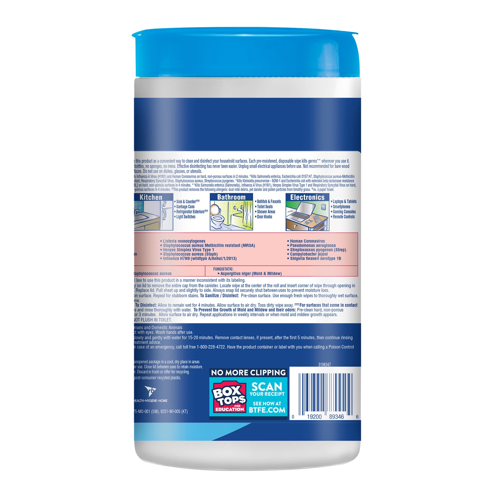 slide 2 of 6, LYSOL 80 -Count Crisp Linen Disinfectant Wipes All-Purpose Cleaner, 1 ct