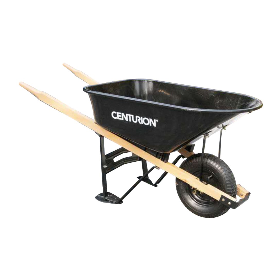 slide 2 of 6, Centurion 6-cu ft 1 Wheel Steel Push Wheelbarrow, 1 ct