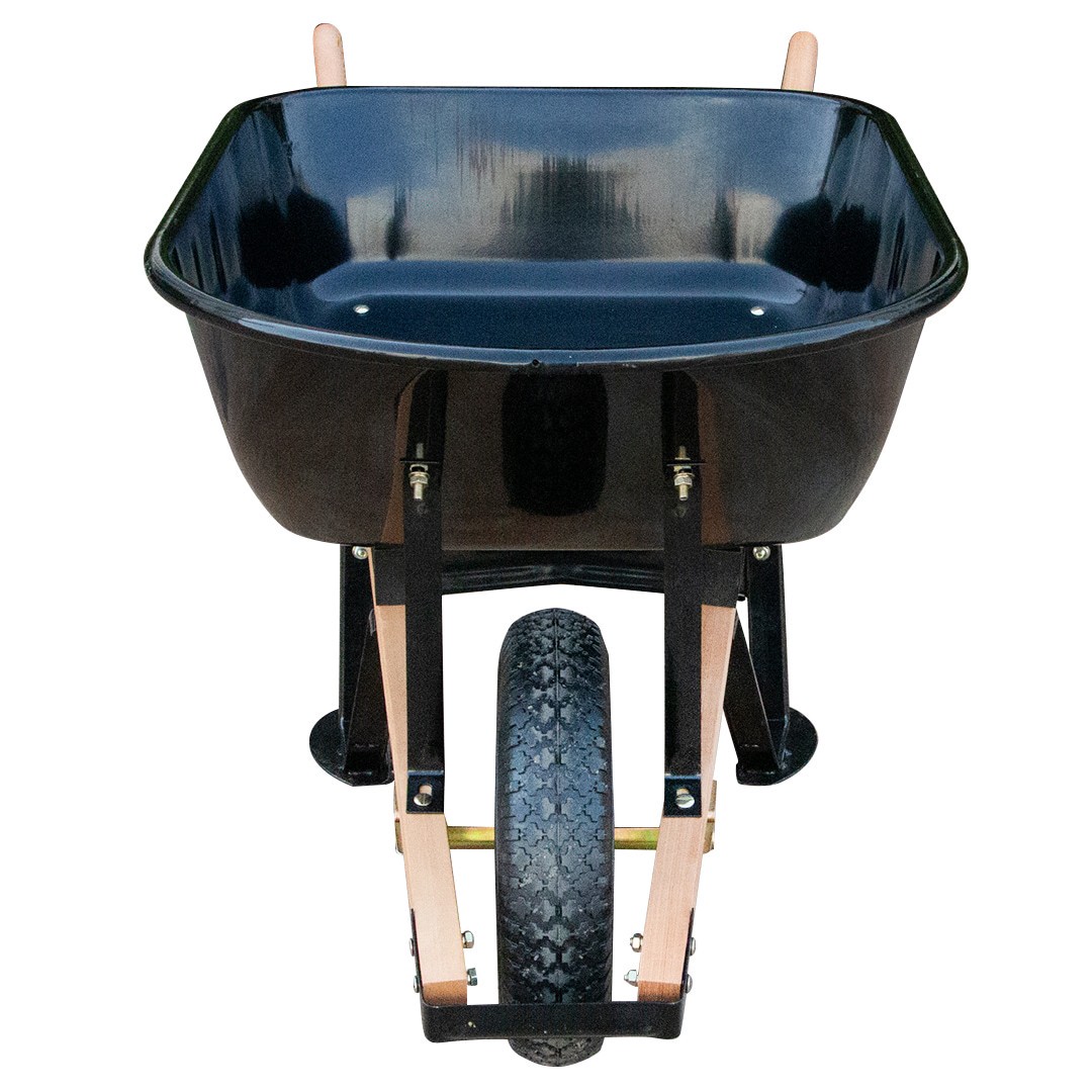 slide 4 of 6, Centurion 6-cu ft 1 Wheel Steel Push Wheelbarrow, 1 ct