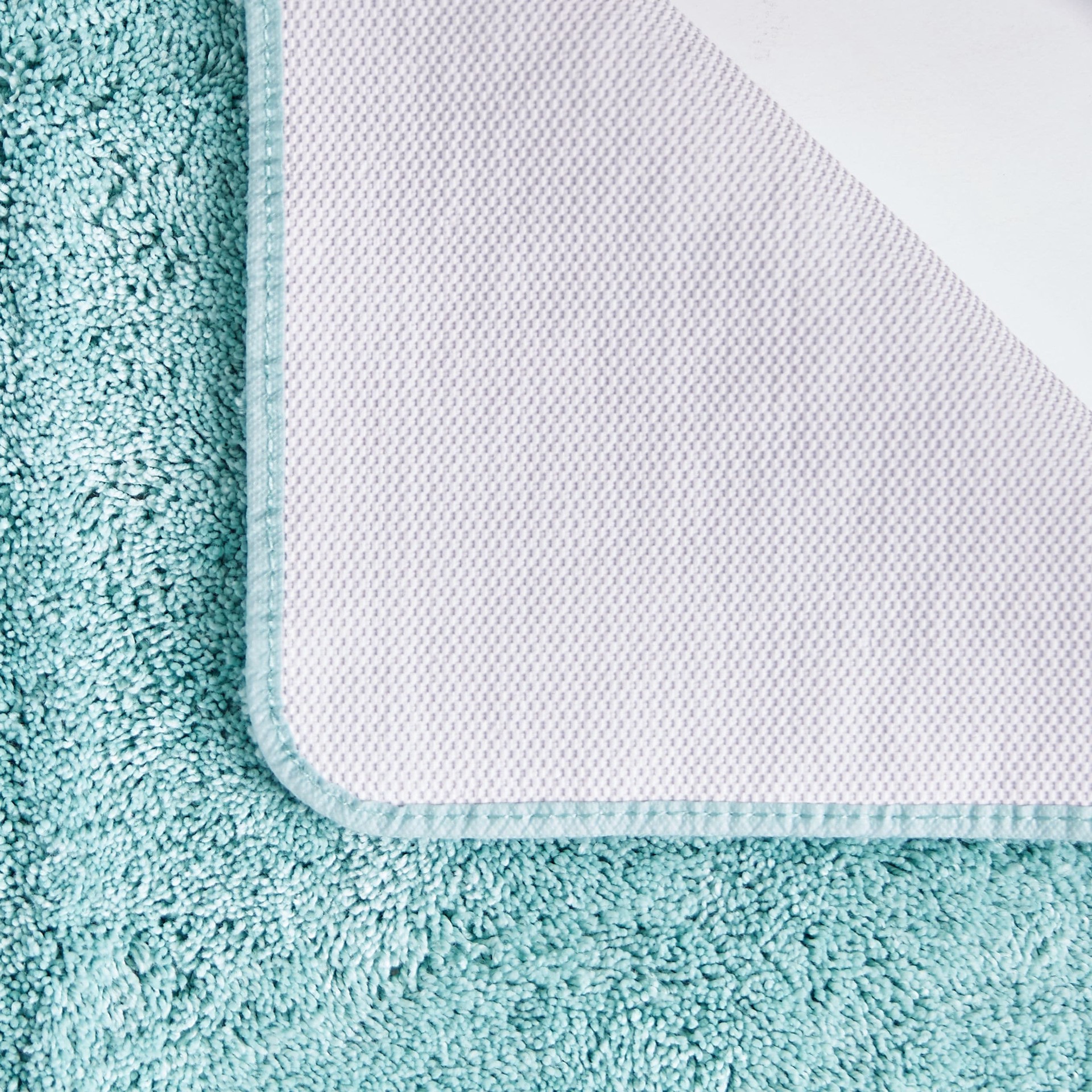 slide 2 of 6, allen + roth 24-in x 40-in Nile Blue Polyester Bath rug, 1 ct