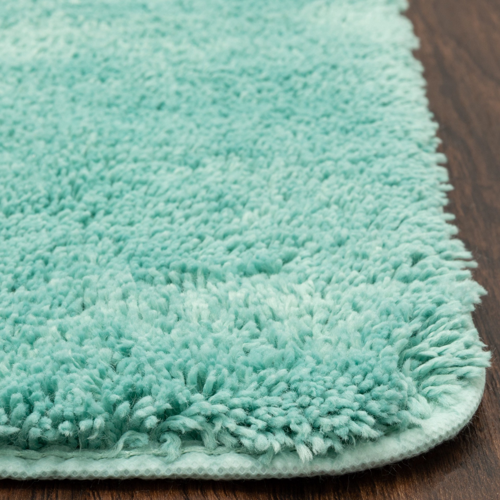 slide 6 of 6, allen + roth 24-in x 40-in Nile Blue Polyester Bath rug, 1 ct