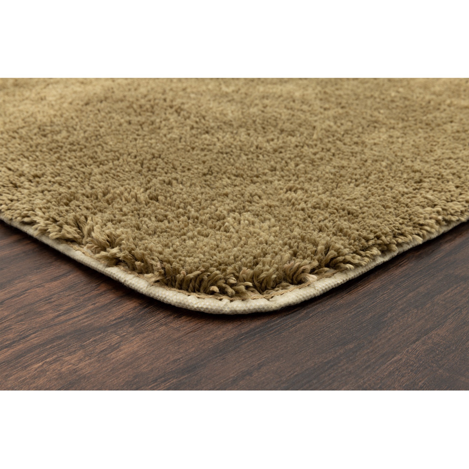 slide 5 of 6, allen + roth 24-in x 40-in Beige Polyester Bath rug, 1 ct