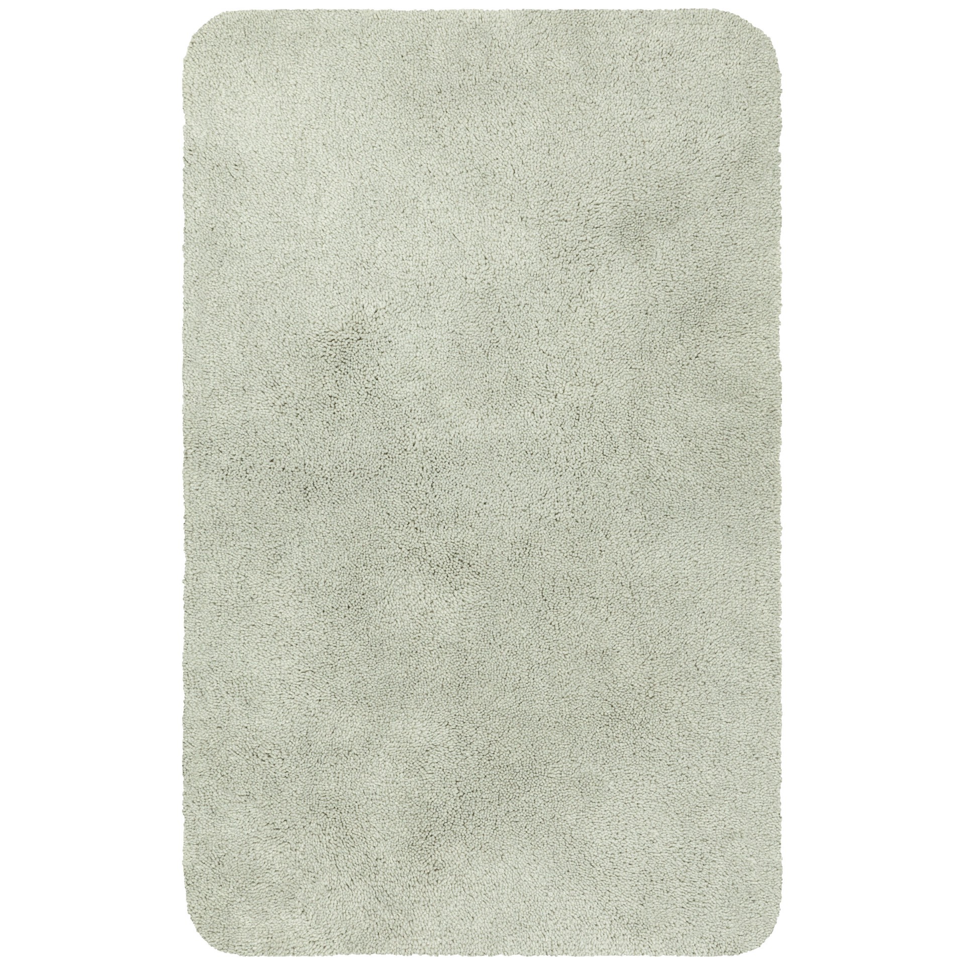 slide 3 of 6, allen + roth 24-in x 40-in Silver Polyester Bath rug, 1 ct