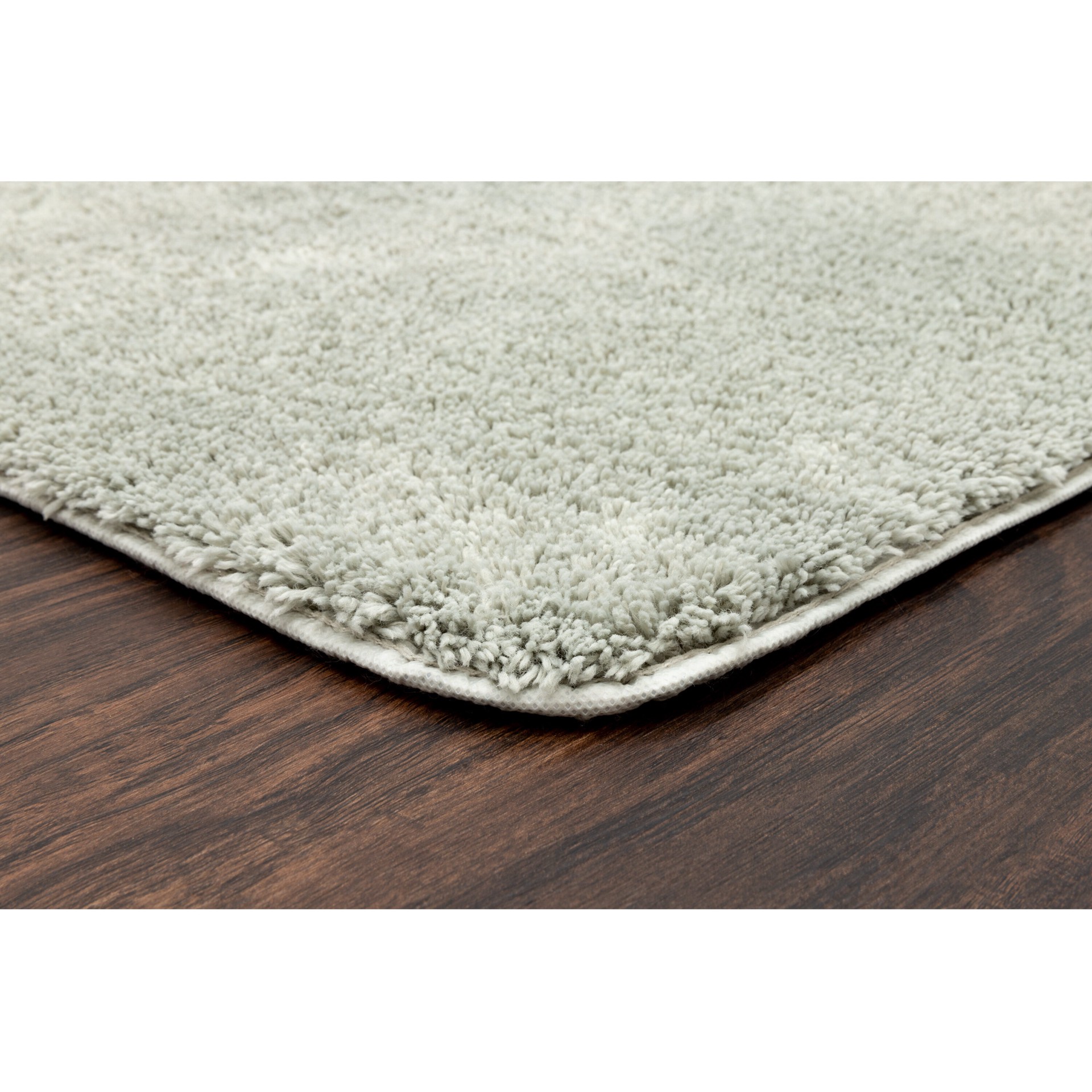 slide 5 of 6, allen + roth 24-in x 40-in Silver Polyester Bath rug, 1 ct