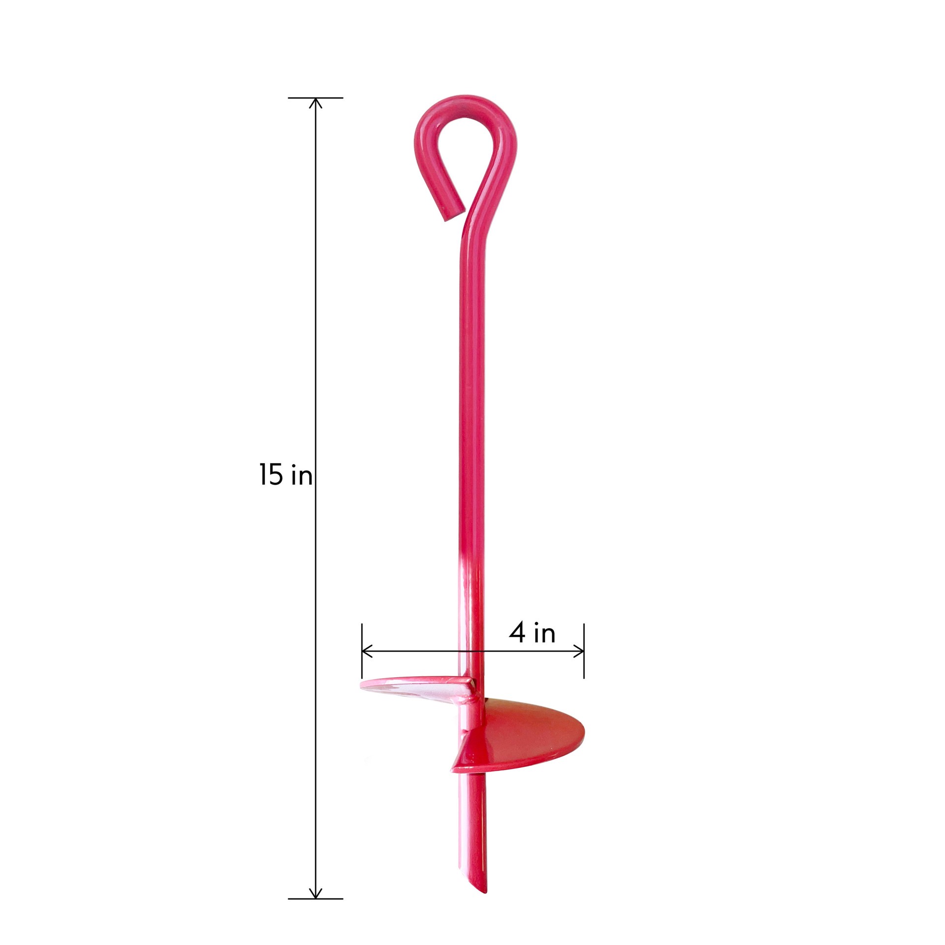slide 2 of 5, Project Source Red Steel Storage Shed Anchor, 1 ct
