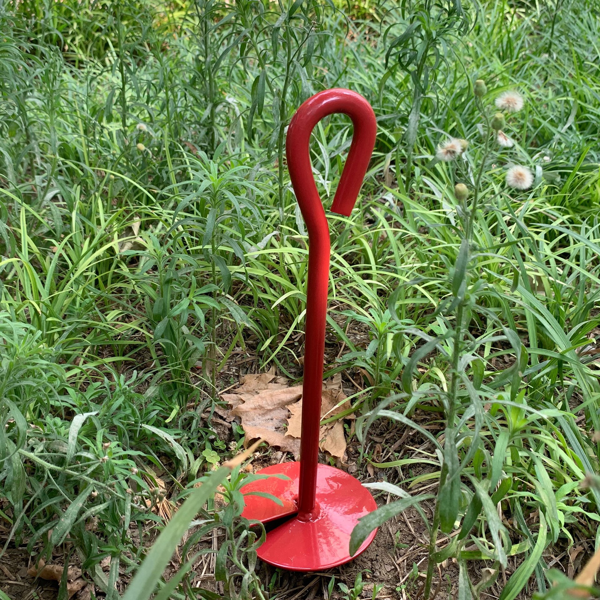 slide 3 of 5, Project Source Red Steel Storage Shed Anchor, 1 ct
