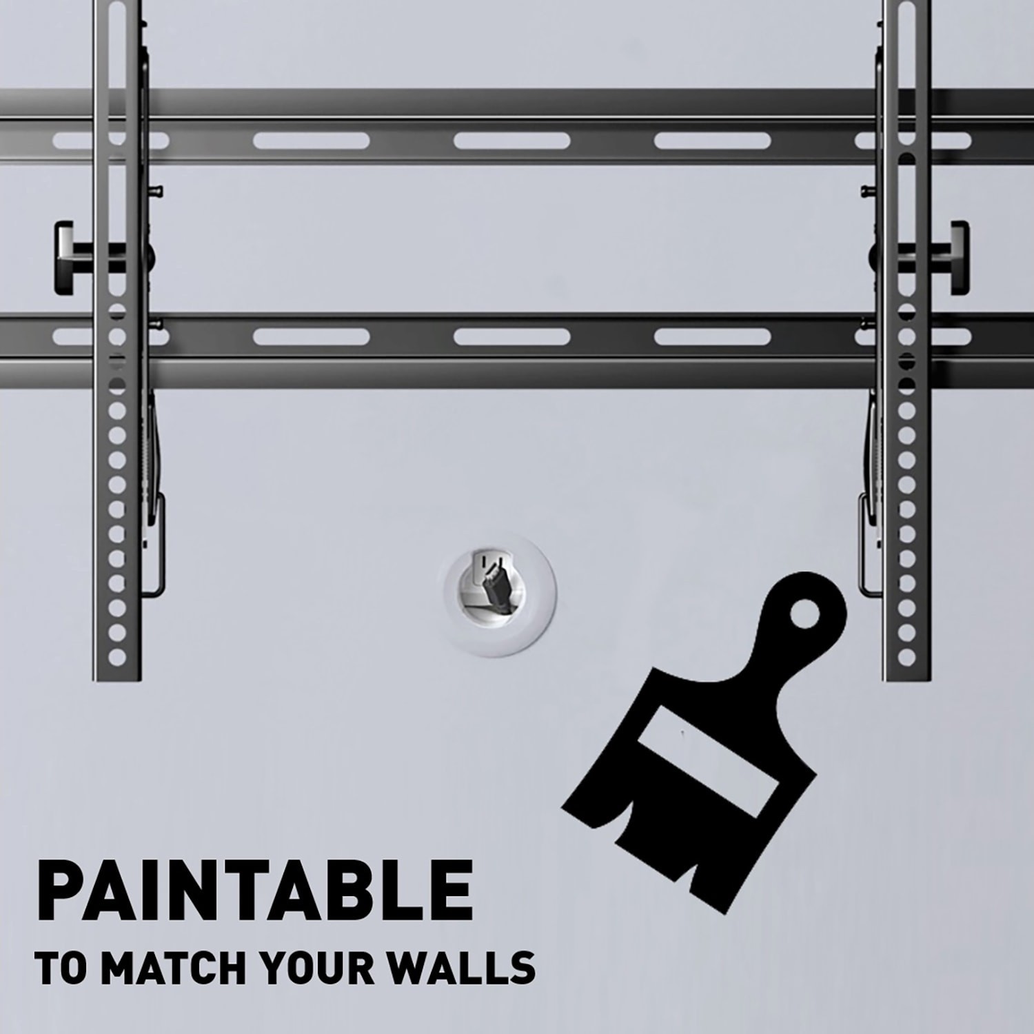 slide 5 of 6, Sanus 5 -Piece 3-3/4-in x 3.75-in PVC White Flat screen TV kit, 1 ct
