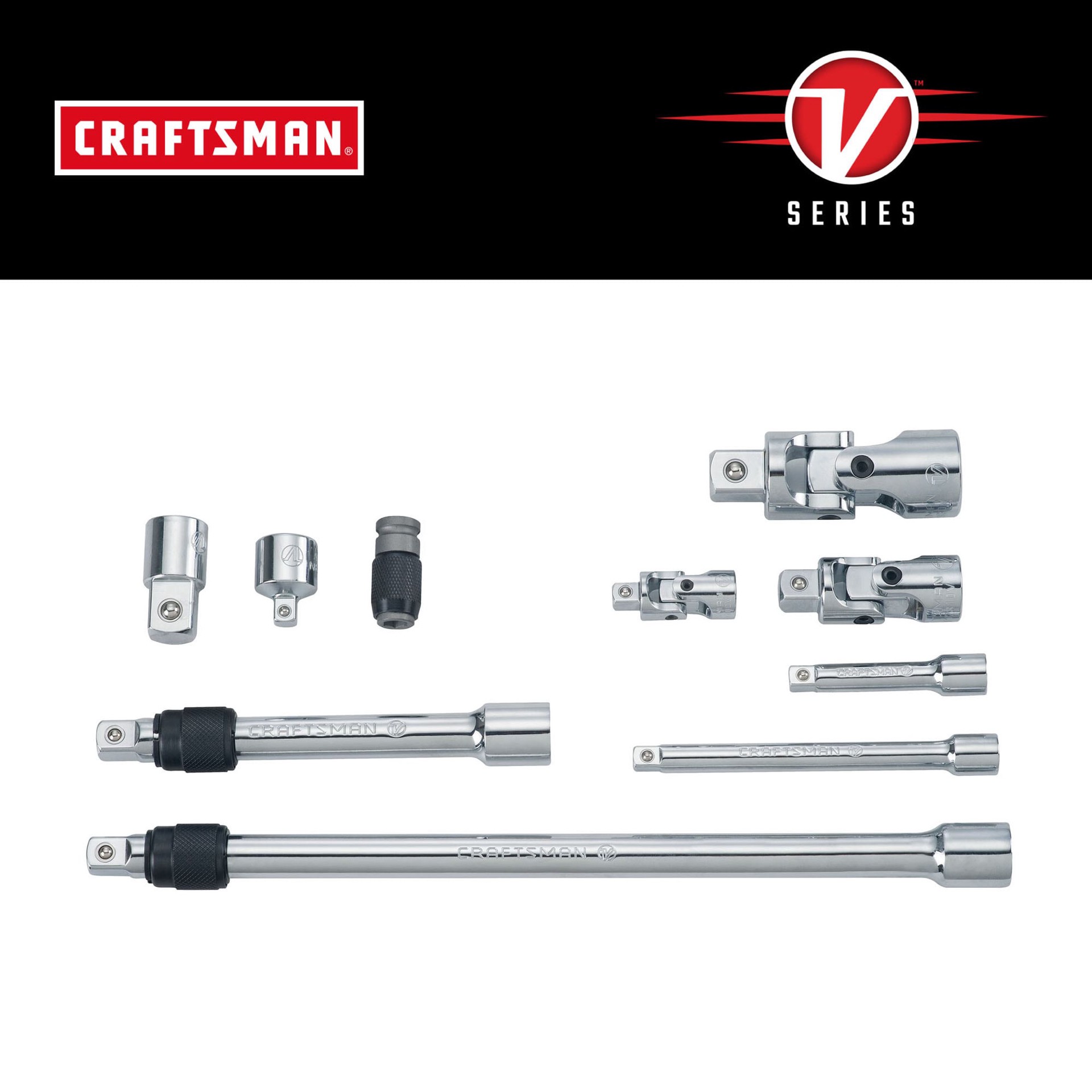 slide 1 of 6, CRAFTSMAN 10 -Piece Multi-Drive Accessory Set, 1 ct