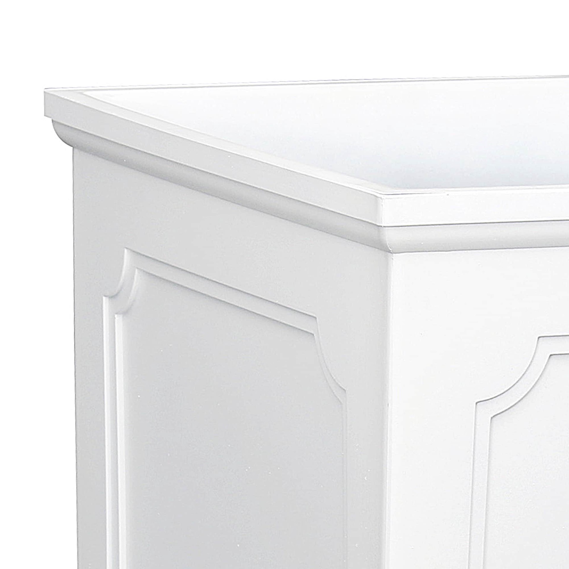 slide 5 of 6, allen + roth Square 14.02-in W x 14.02-in L White Resin Indoor/Outdoor Self Watering Planter, 1 ct