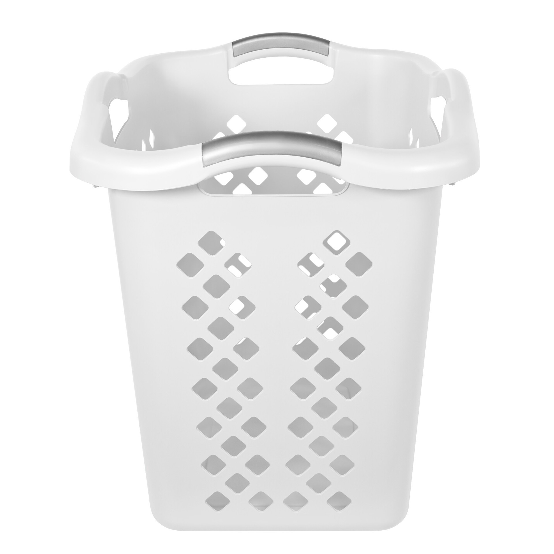 slide 2 of 4, Home Logic 2-Bushel White Plastic Laundry Basket, 1 ct
