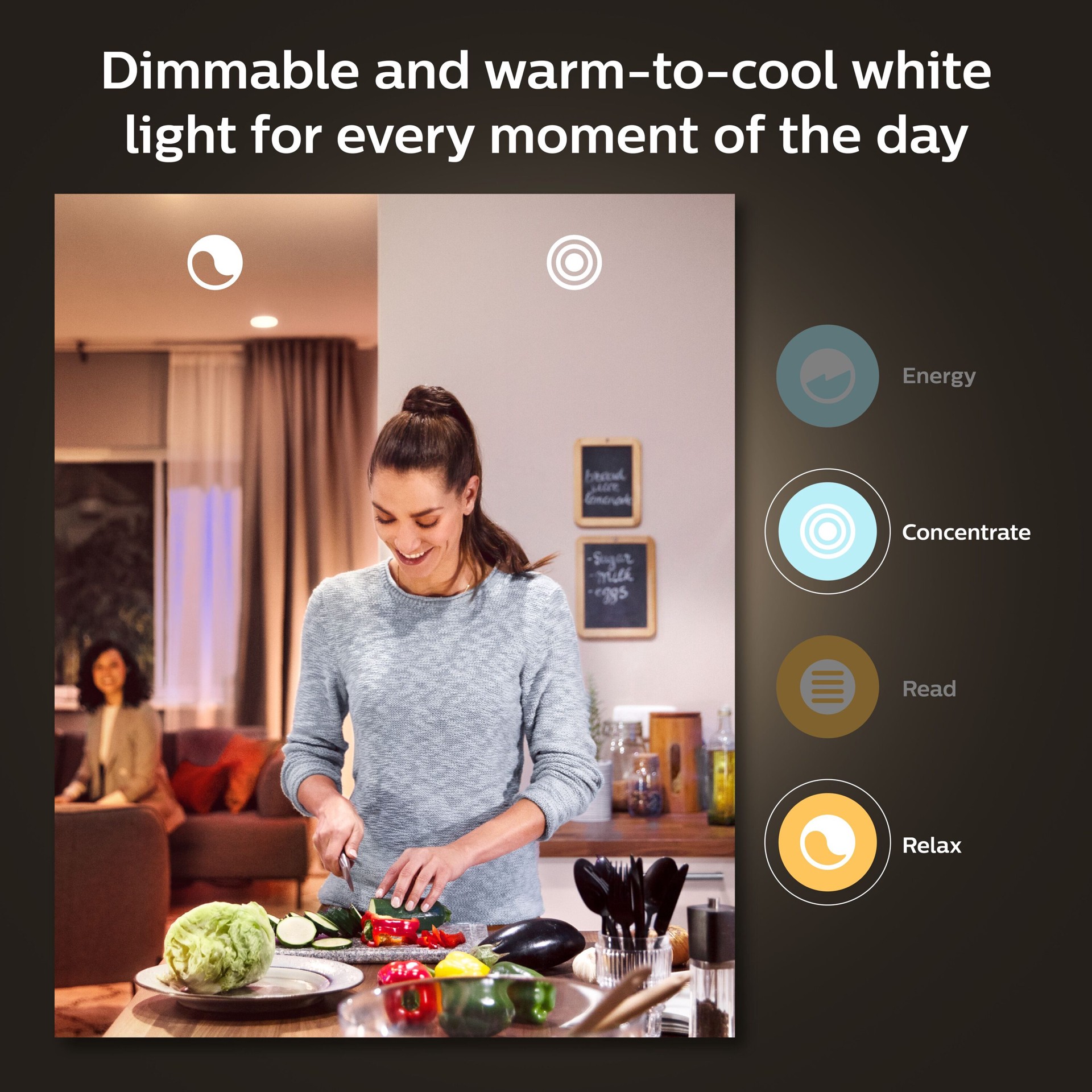 slide 5 of 6, Philips Hue 40-Watt EQ B12 Color-changing Candelabra Base (e-12) Dimmable Smart LED Light Bulb, 1 ct