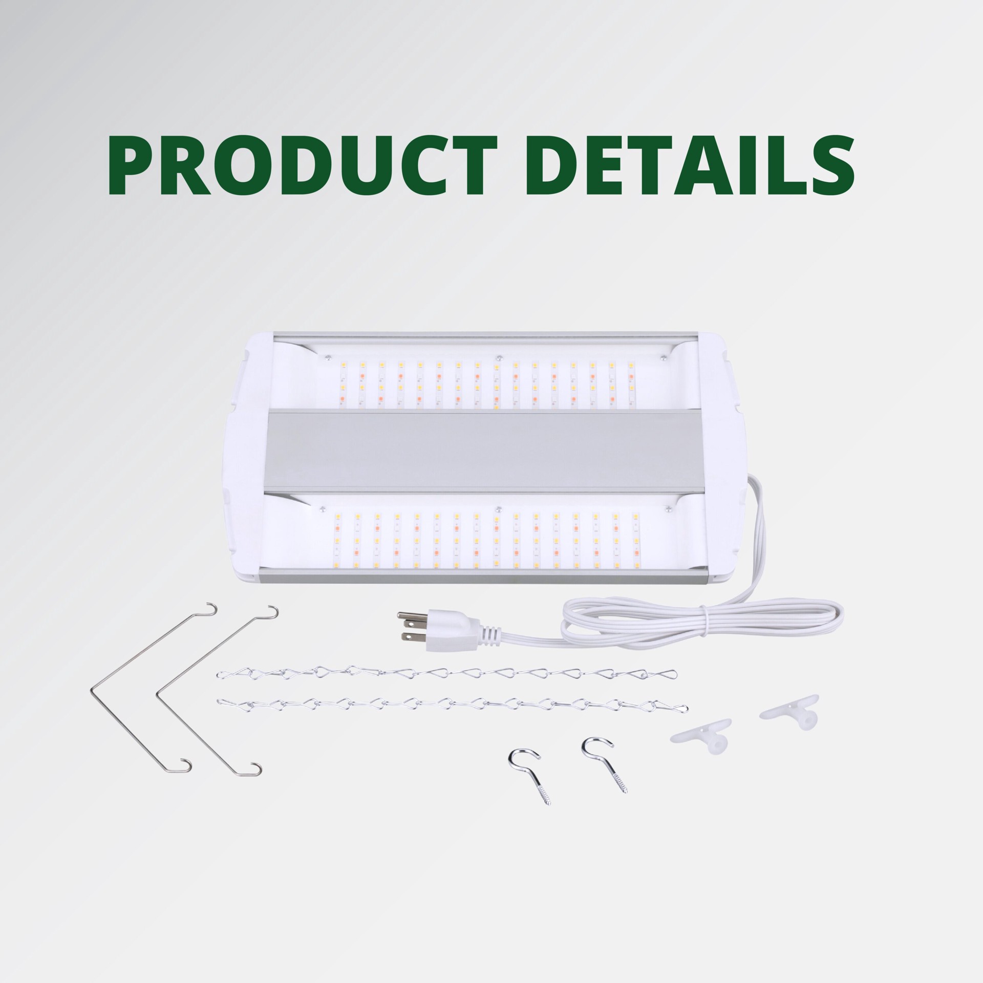 slide 6 of 6, Good Earth Lighting 14.4-in 1 -Light Silver 78 -Watt Selectable spectrum LED Strip grow light, 1 ct