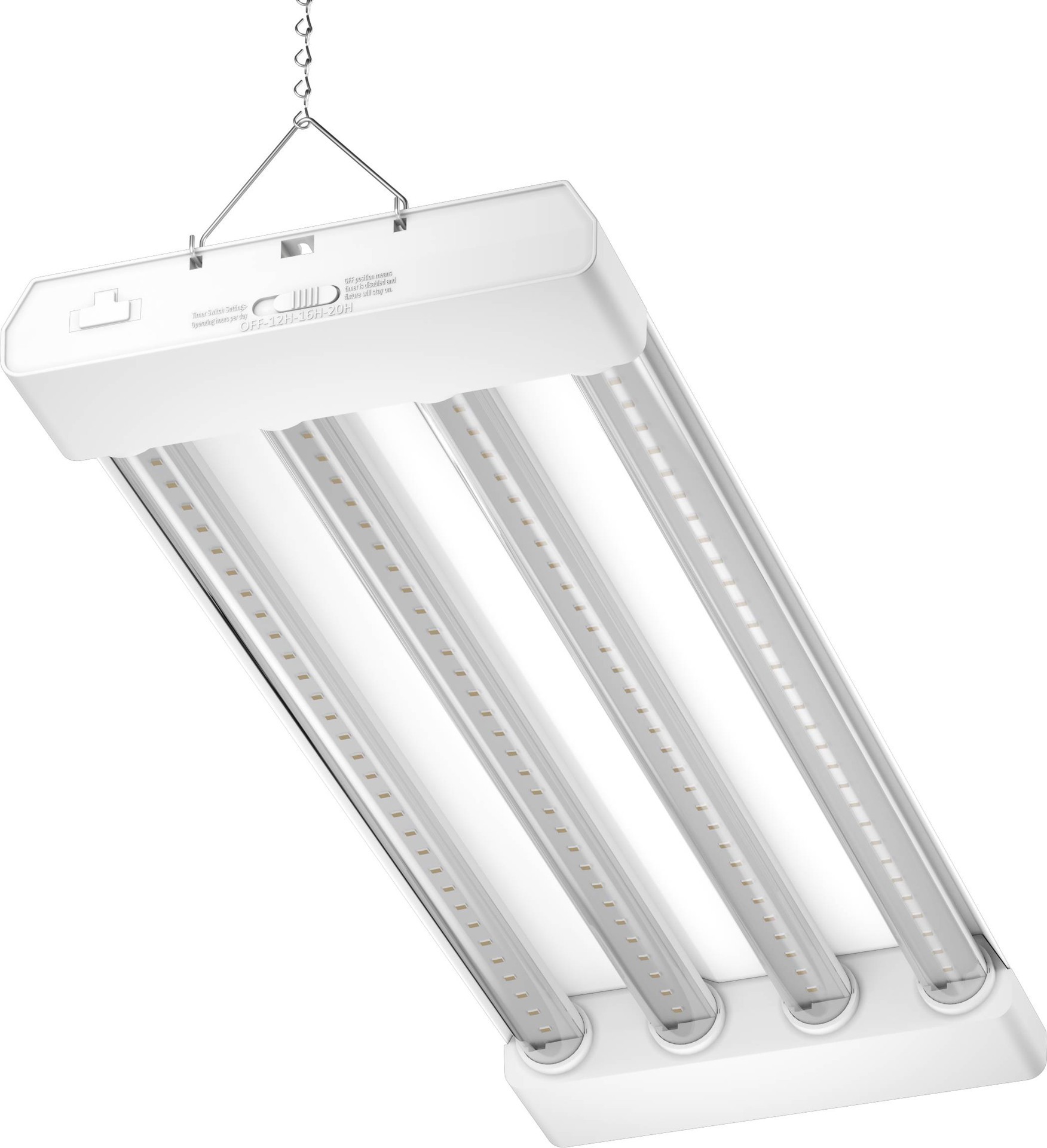 slide 1 of 6, Good Earth Lighting 23.2-in 4-Light White 69-Watt Red LED Strip Grow Light, 1 ct