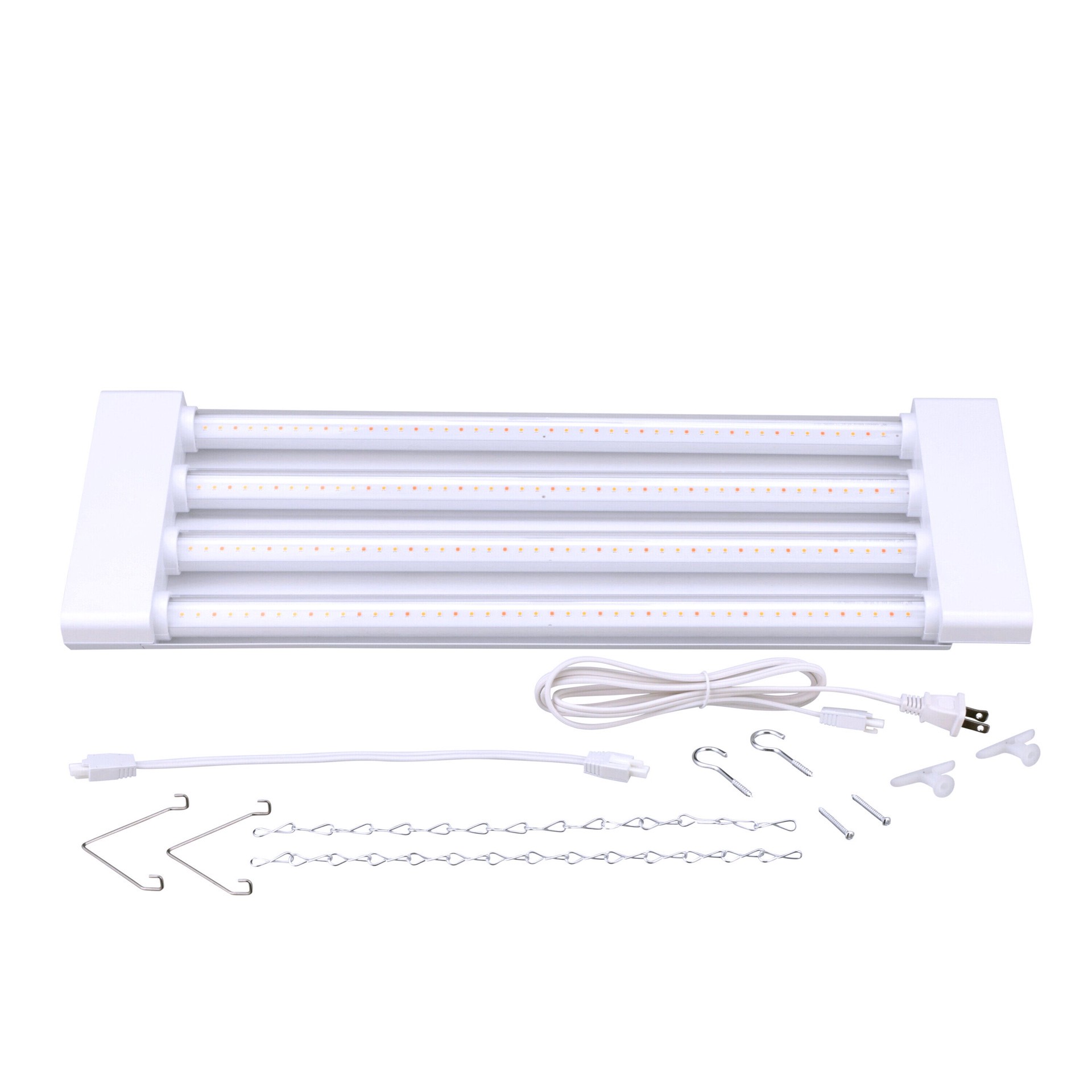 slide 5 of 6, Good Earth Lighting 23.2-in 4-Light White 69-Watt Red LED Strip Grow Light, 1 ct
