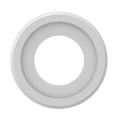 allen + roth 8-in W x 8-in L Traditional White Composite Whole Ceiling Medallion