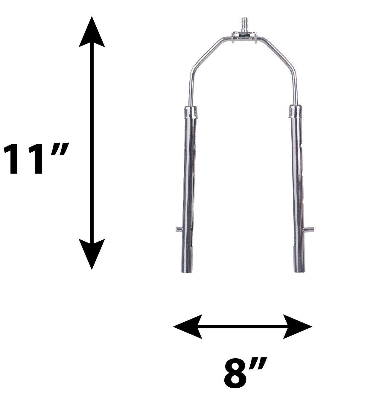 slide 3 of 3, allen + roth 11-in L x 6-in Dia Traditional Metal Lamp harp, 1 ct