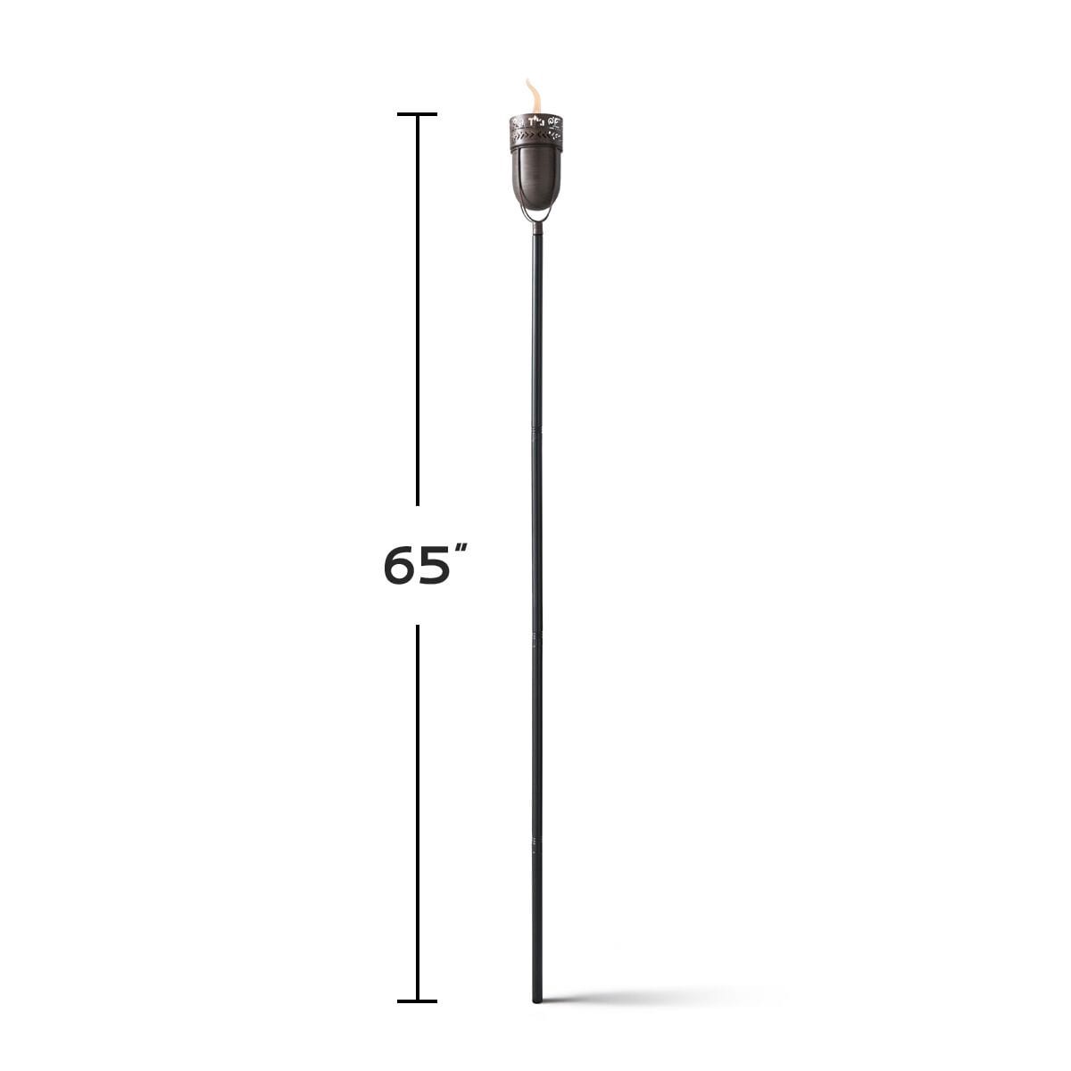 slide 6 of 6, TIKI Fire Island Inches Copper Copper Citronella Garden torch, 1 ct