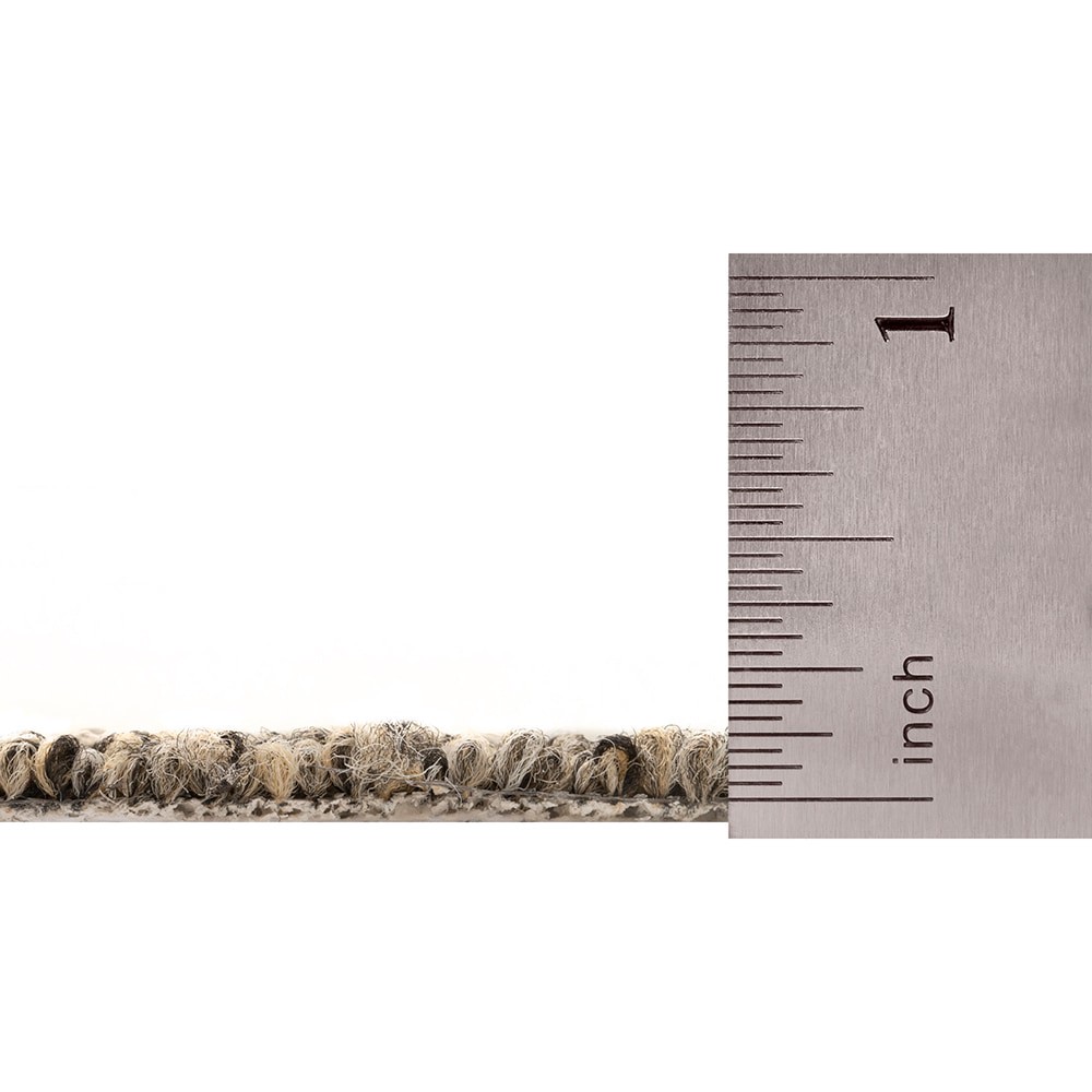 slide 6 of 6, Mohawk (Sample) 8-in x 8-in Docile Domain Slate Brown 16-oz sq yard Solution-dyed polyester Pattern Indoor Carpet, 1 ct