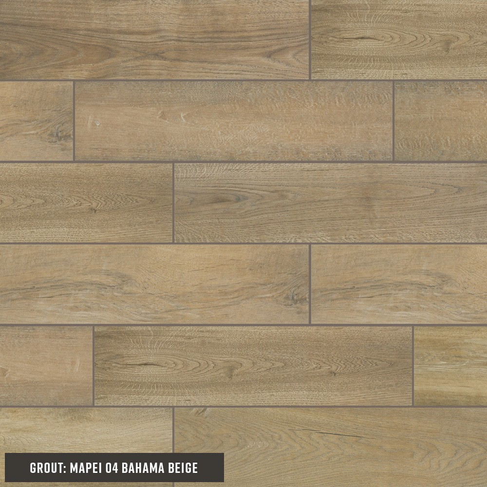 slide 1 of 6, STAINMASTER Ferndale Oak 6-in x 24-in Matte Porcelain Wood Look Floor and Wall Tile ( 1.0-sq ft Piece ), 1 ct