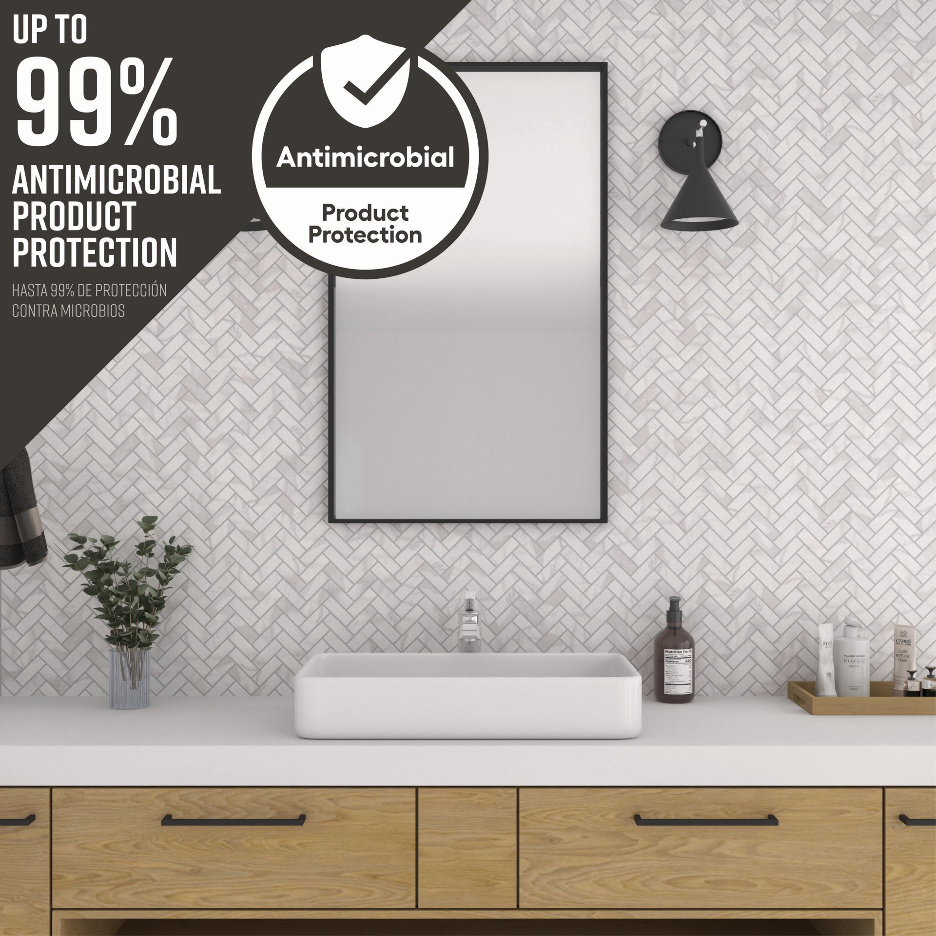 slide 4 of 6, STAINMASTER Calacatta Silver 12-in x 24-in Matte Porcelain Floor and Wall Tile ( 1.95-sq ft Piece ), 1 ct