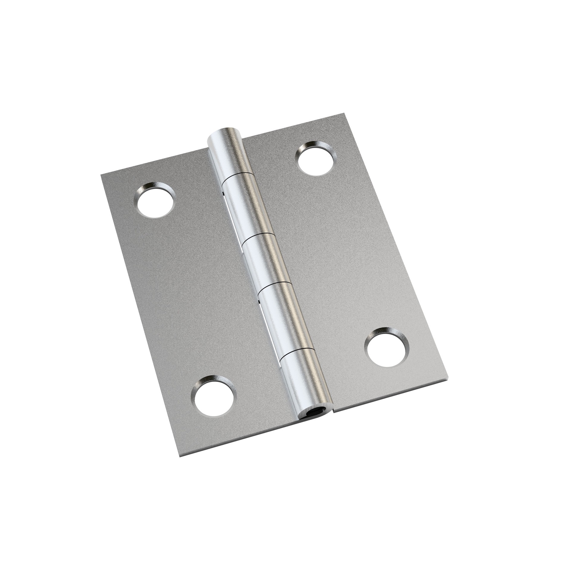 slide 1 of 6, RELIABILT 1-1/2-in H Square Silver Mortise Interior Door Hinge 2 -Pack, 1 ct