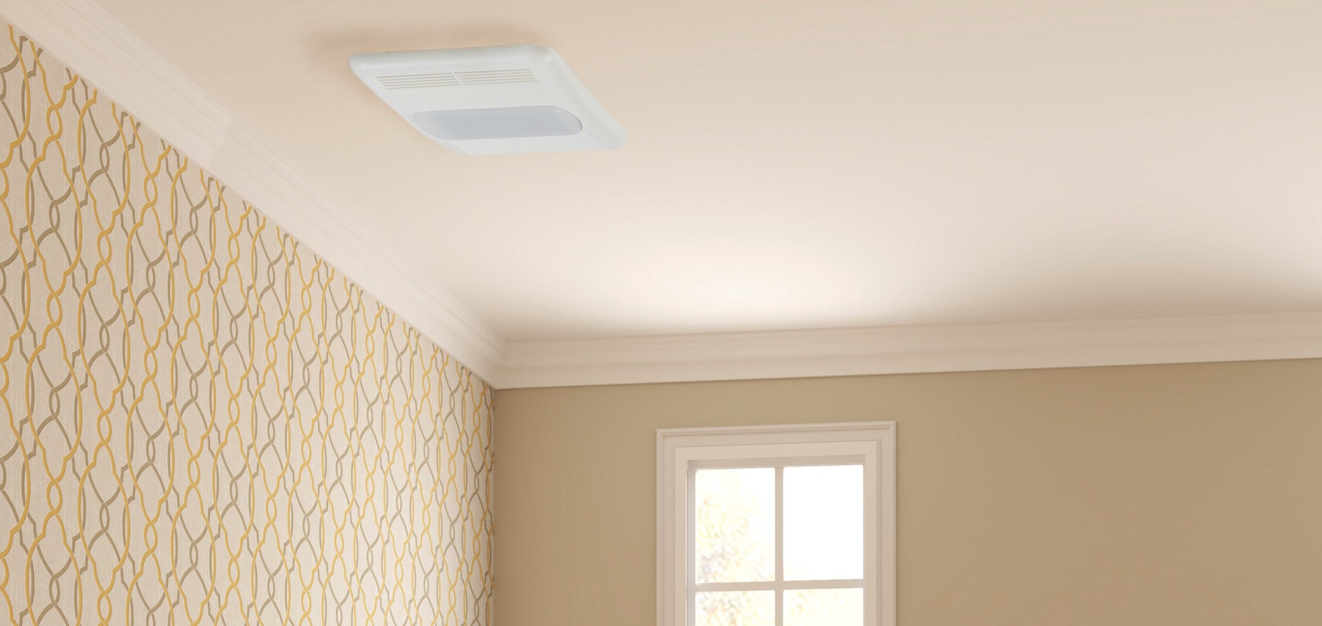 slide 2 of 6, Utilitech 1.5-Sone 80-CFM White Lighted Bathroom Fan and Heater, 1 ct