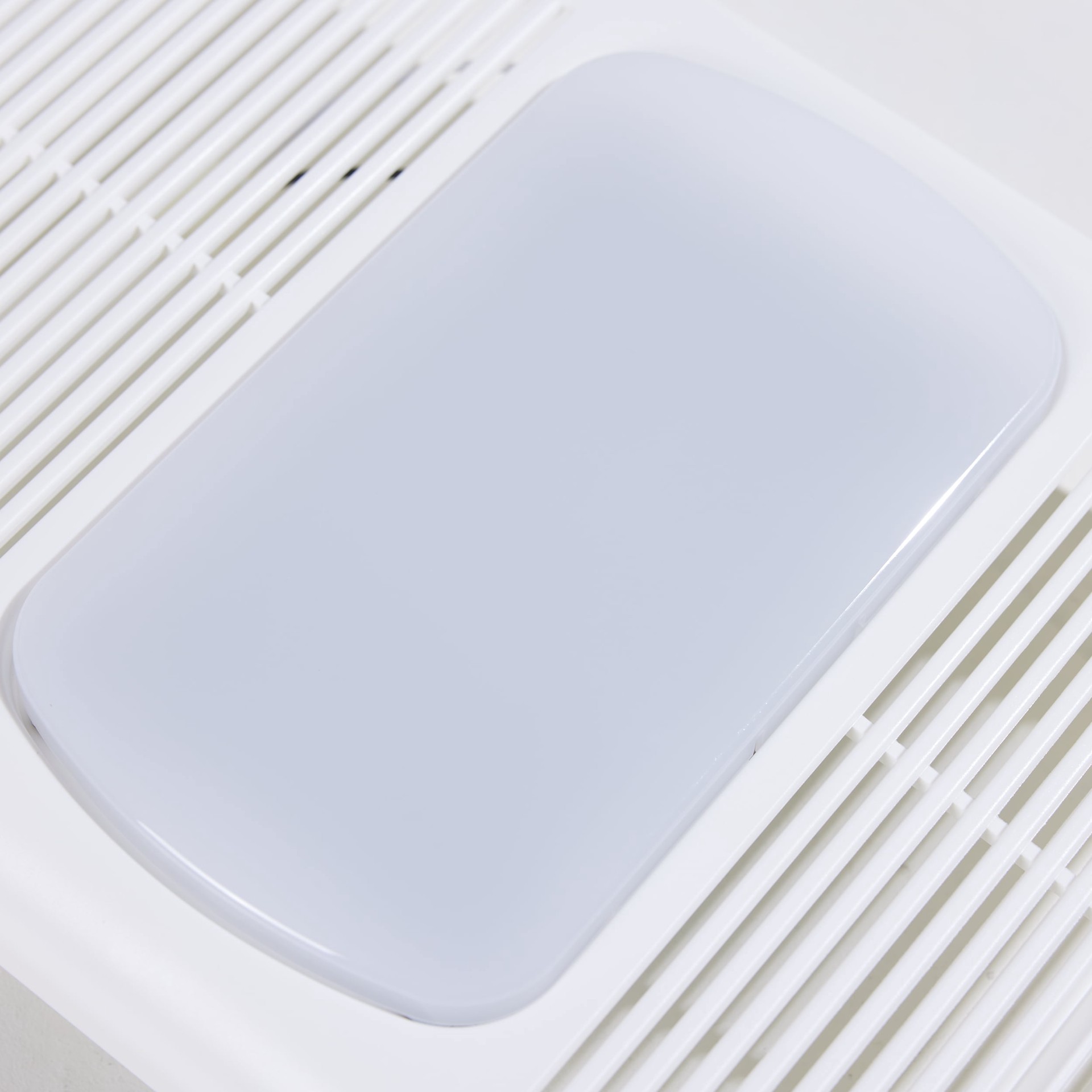 slide 4 of 6, Utilitech 1.5-Sone 80-CFM White Lighted Bathroom Fan and Heater, 1 ct