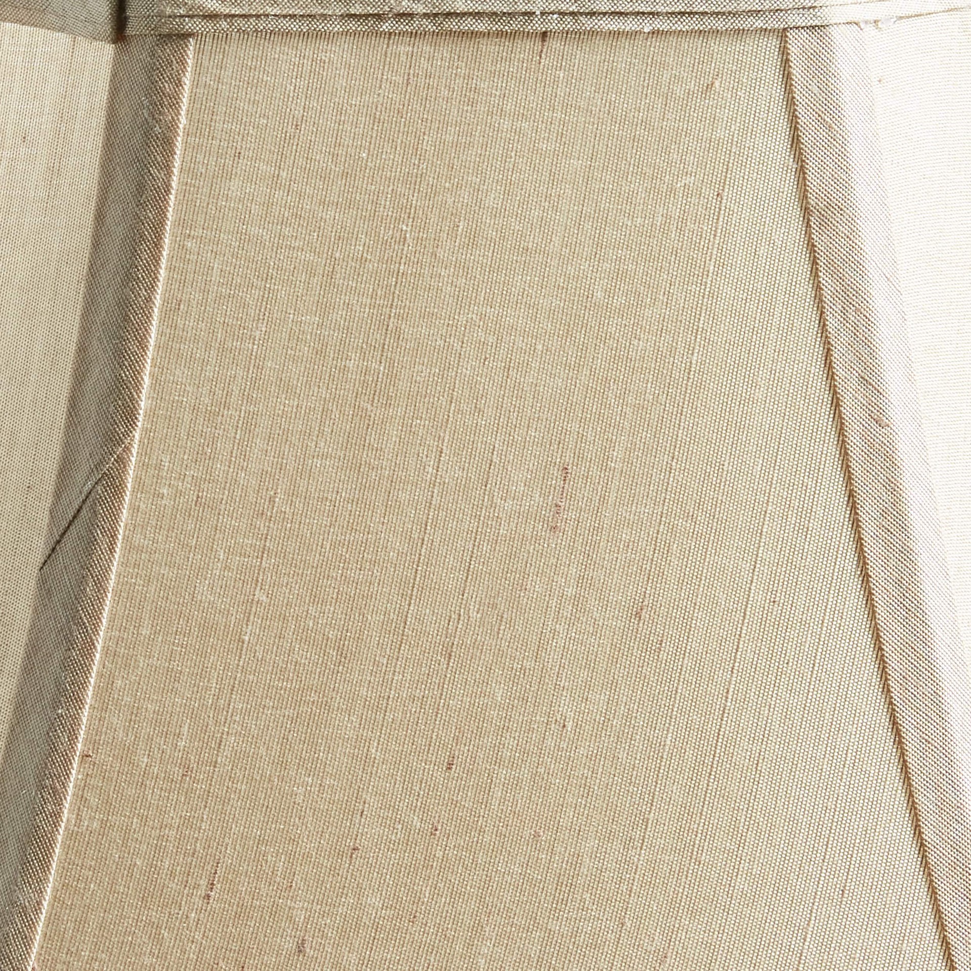 slide 2 of 6, allen + roth 10.75-in x 13-in Silken Toast Fabric Bell Lamp Shade, 1 ct