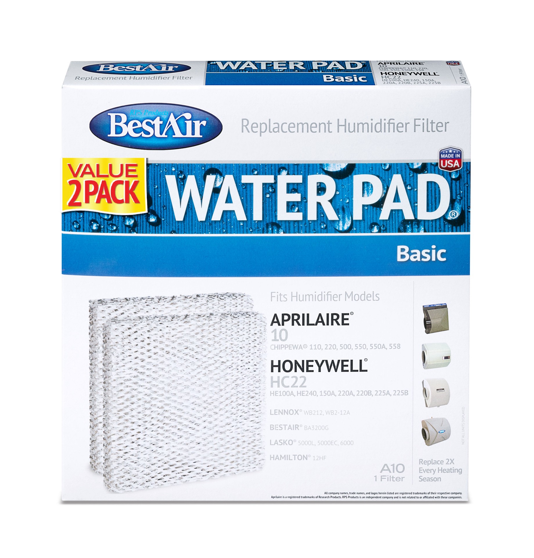 slide 1 of 1, BestAir Replacement Humidifier Filter, 1 ct