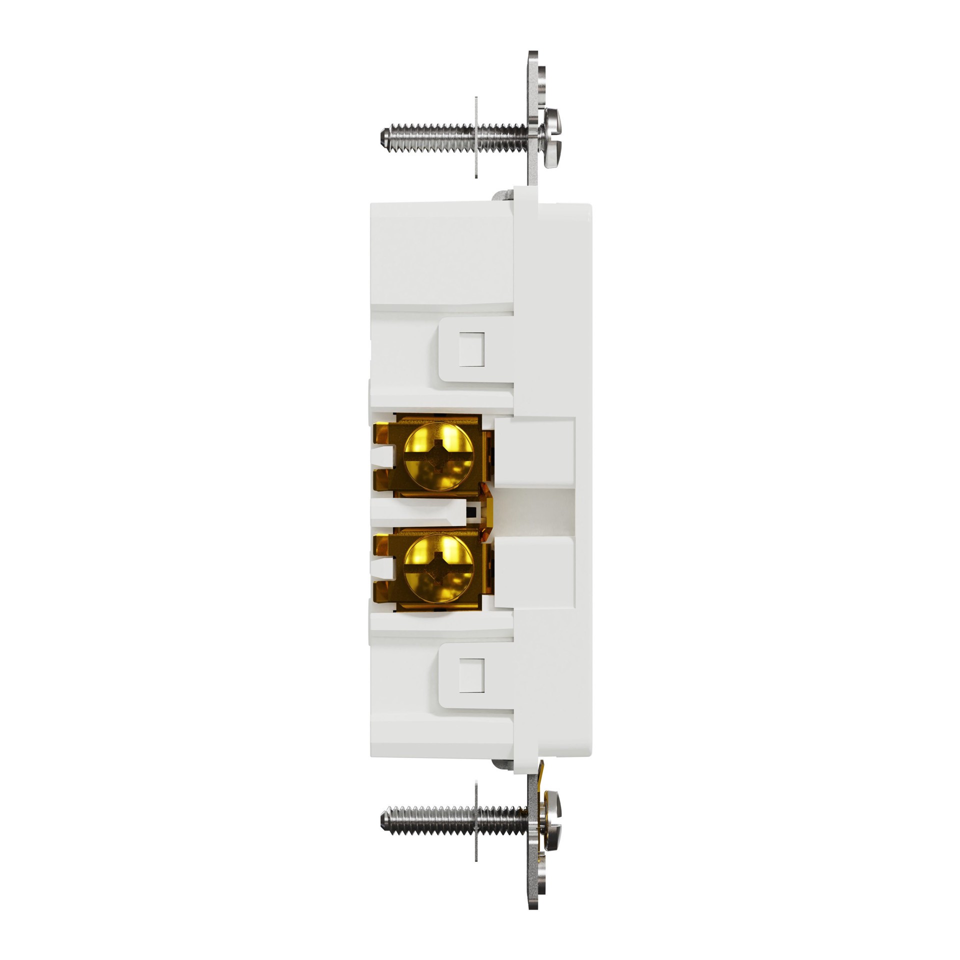 slide 2 of 5, Square D X Series 15 -Amp 125-volt Tamper Resistant Residential Decorator Outlet , Matte White, 1 ct