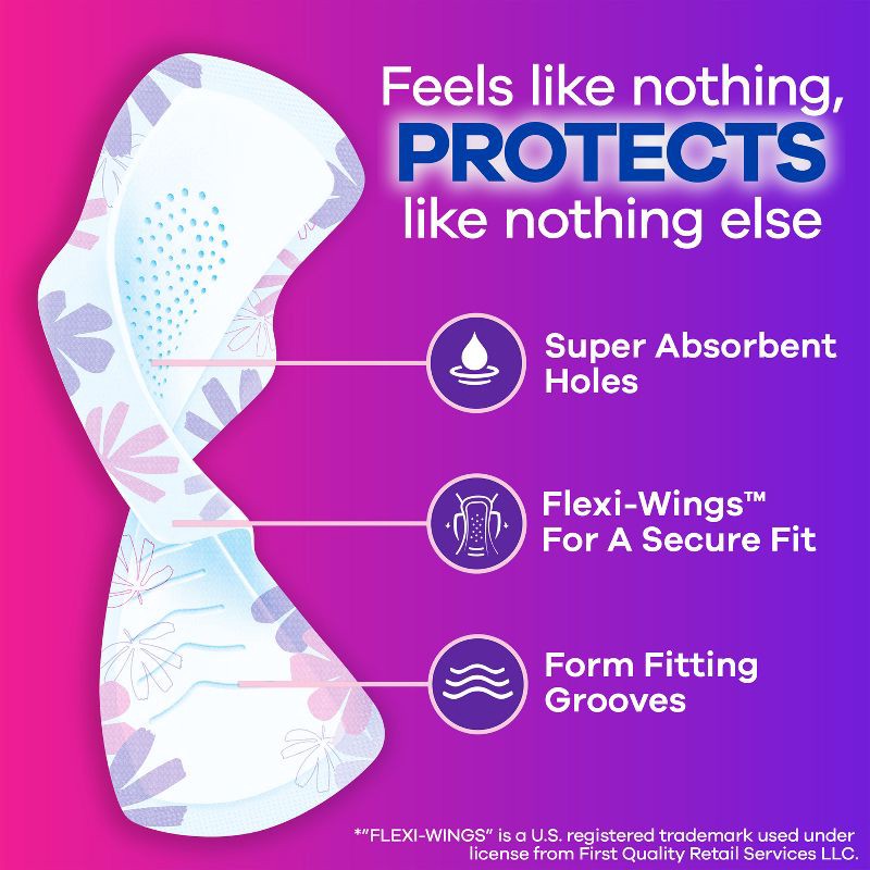 slide 3 of 12, Always Radiant Regular Absorbency Pads with Wings - Scented - Size 1 - 30ct, 1 x 30 ct