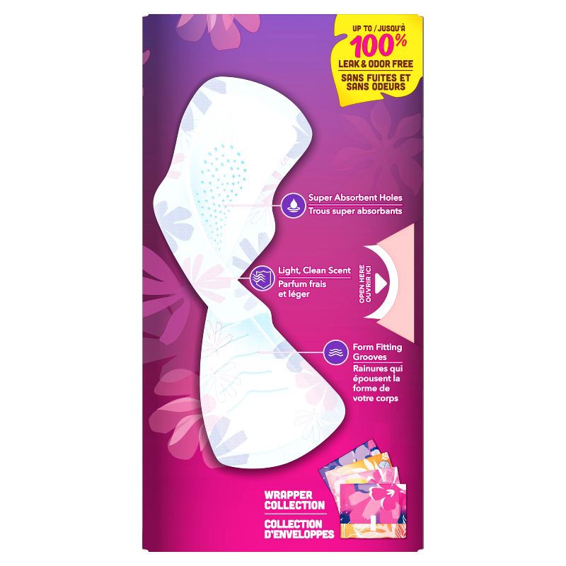 slide 12 of 12, Always Radiant Regular Absorbency Pads with Wings - Scented - Size 1 - 30ct, 1 x 30 ct
