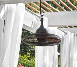 Harbor Breeze Valdosta 20-in Bronze Uncovered Outdoor Cage Ceiling Fan Without Light
