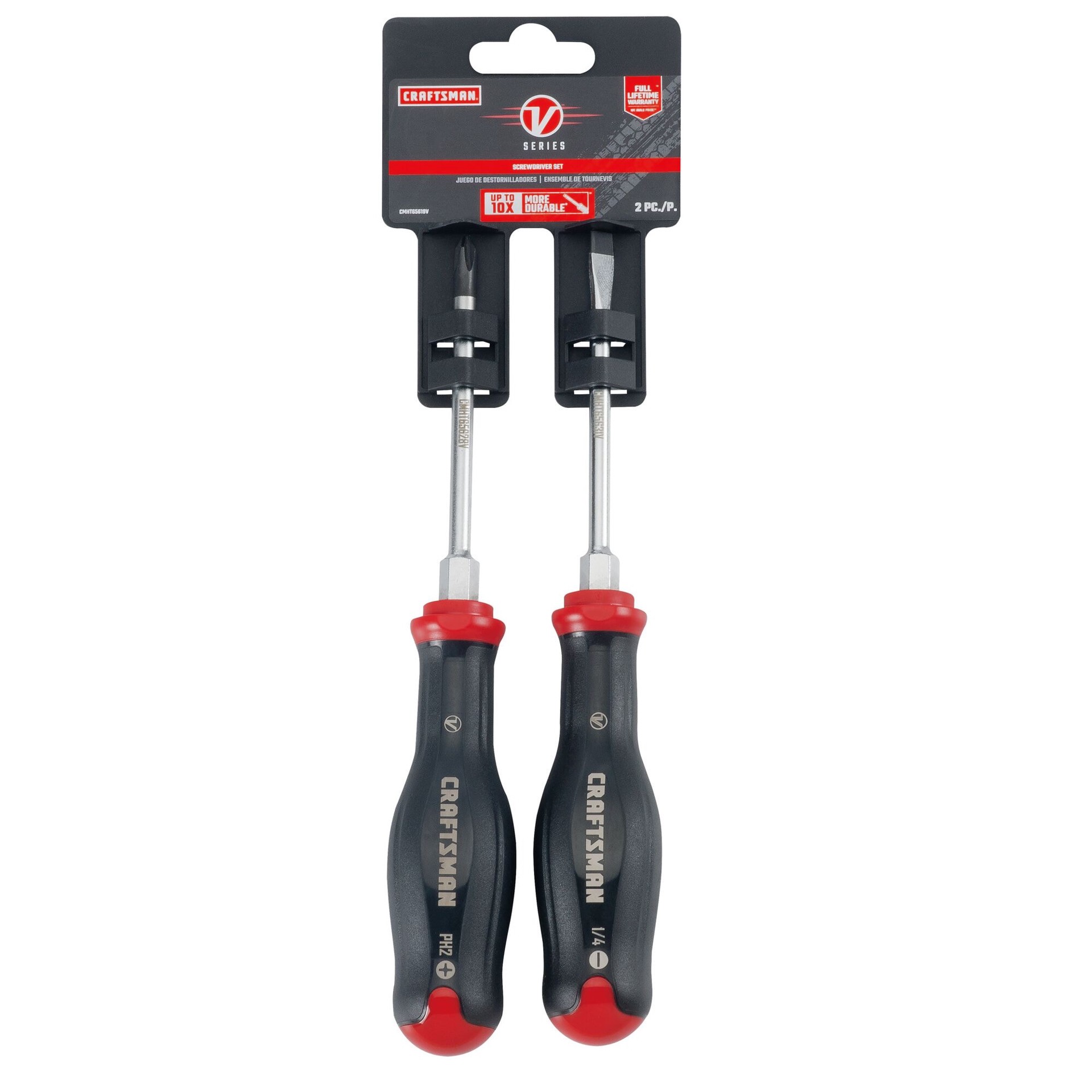 slide 4 of 6, CRAFTSMAN V-SERIES 2 -Piece 4-in Screwdriver Set, 1 ct