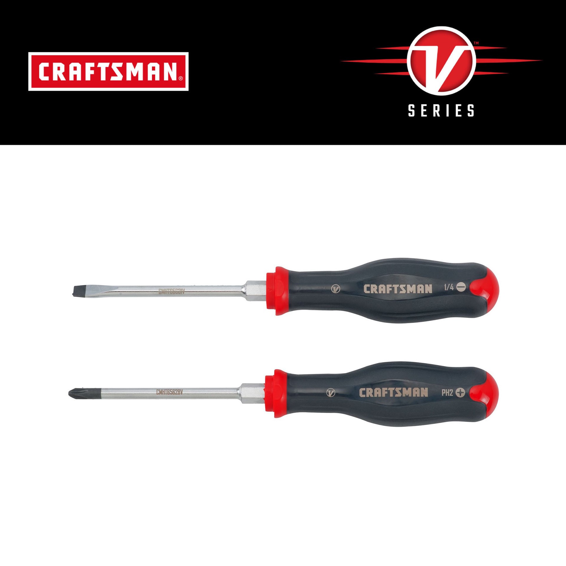 slide 1 of 6, CRAFTSMAN V-SERIES 2 -Piece 4-in Screwdriver Set, 1 ct