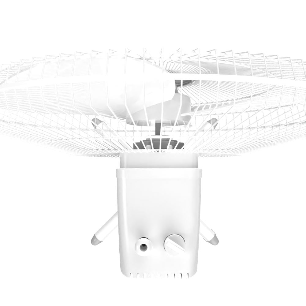 slide 3 of 3, Utilitech 16-in 120-Volt 3-Speed Indoor White Oscillating Pedestal Fan, 1 ct