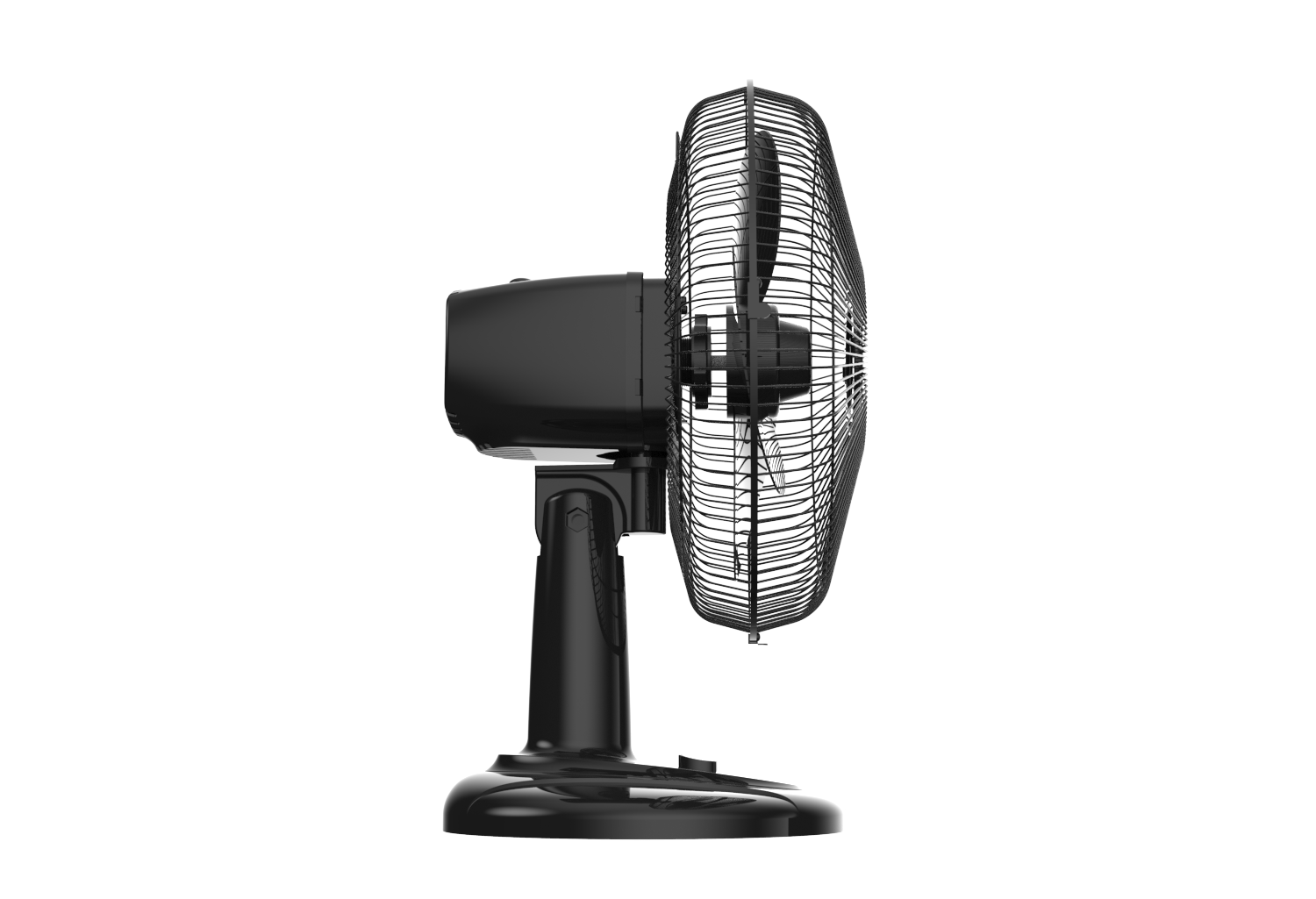 slide 3 of 6, Utilitech 12-in 120-Volt 3-Speed Indoor Black Oscillating Desk Fan, 1 ct