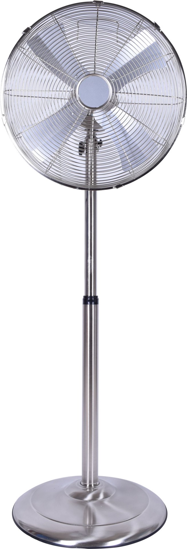 slide 1 of 6, Utilitech 16-in 120-Volt 3-Speed Indoor Nickel Brushed Oscillating Pedestal Fan, 1 ct