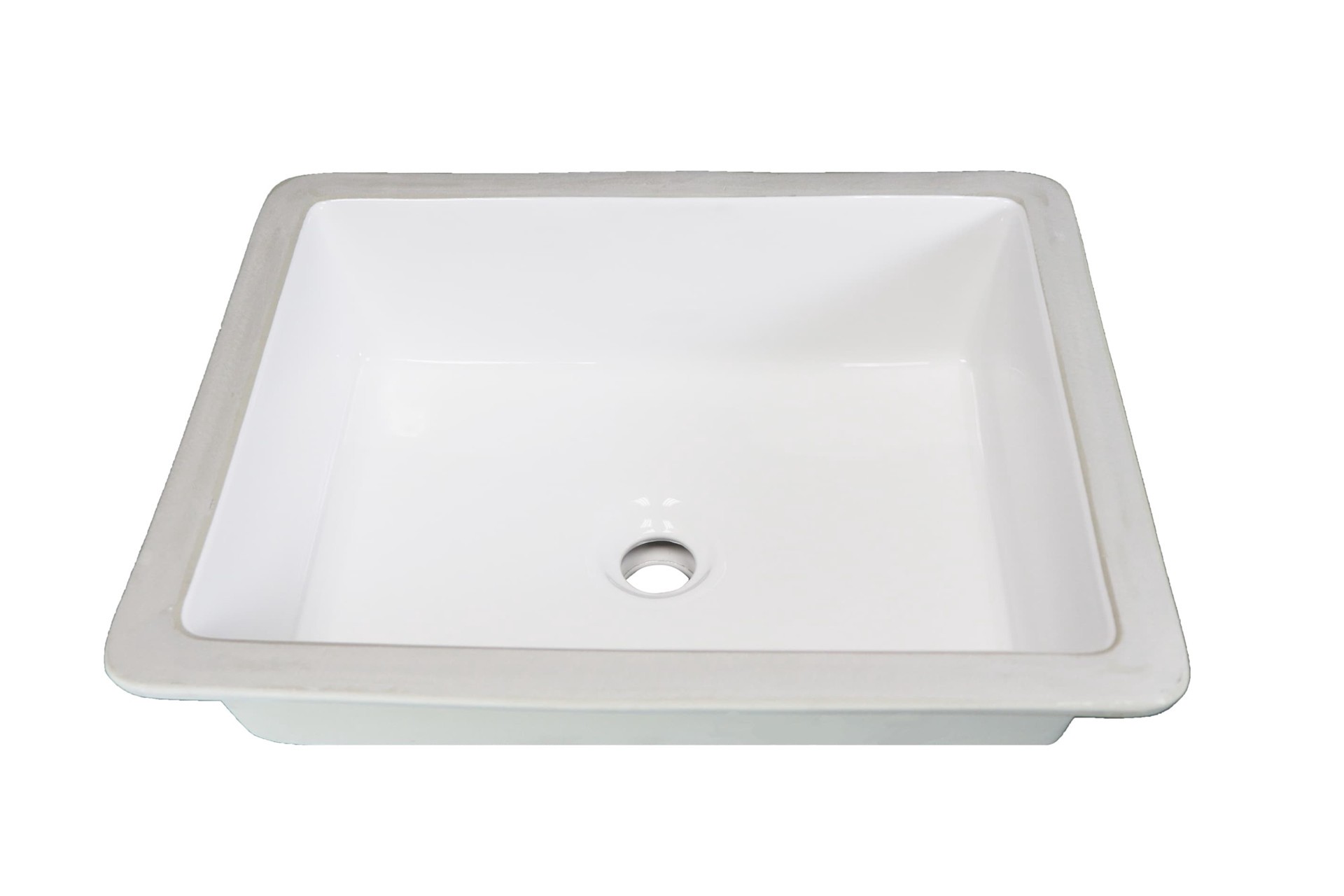slide 1 of 6, allen + roth Vitreous China 15.75-in Undermount Rectangular Traditional White Bathroom Sink, 1 ct
