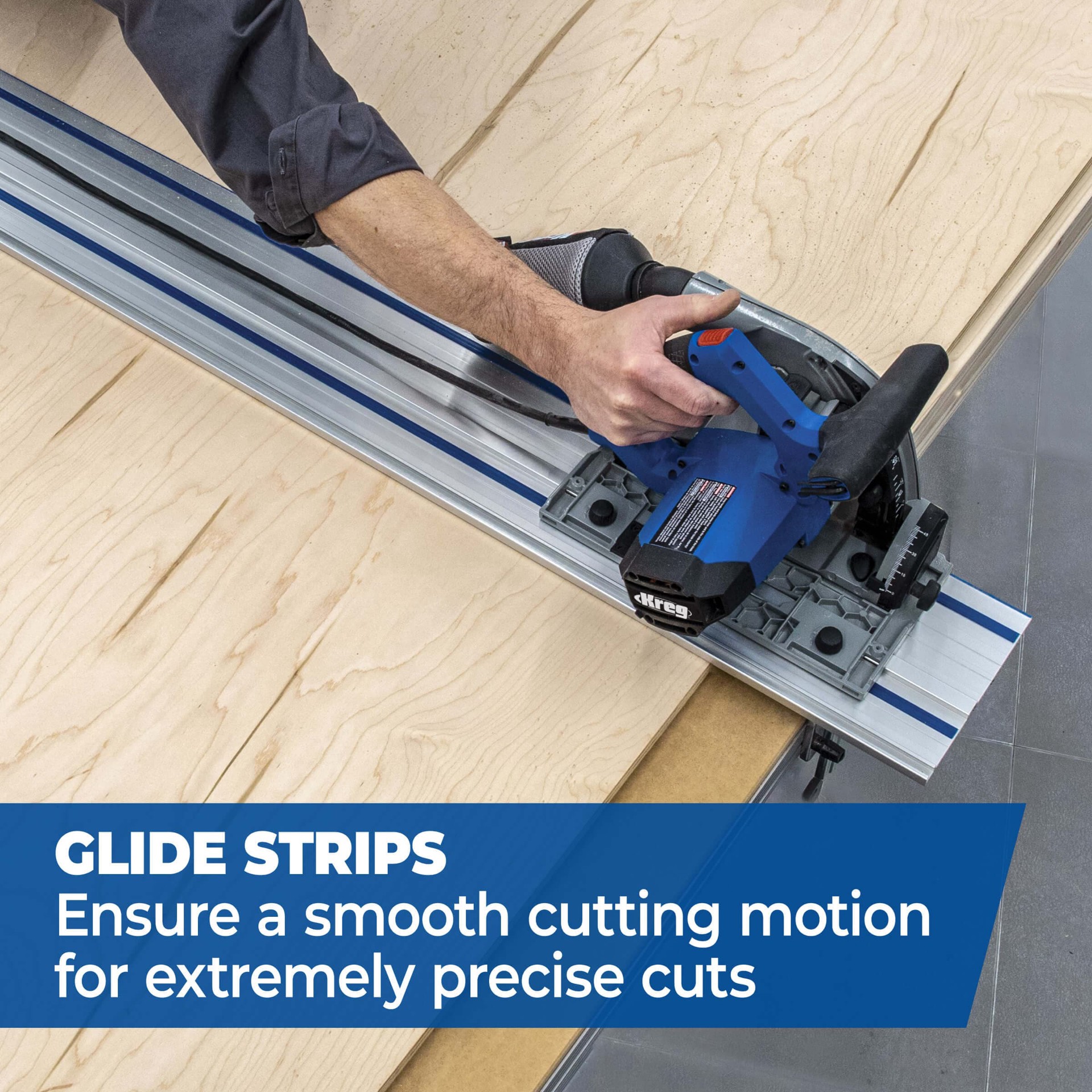 slide 6 of 6, Kreg Adaptive cutting system Track saw guide track, 1 ct