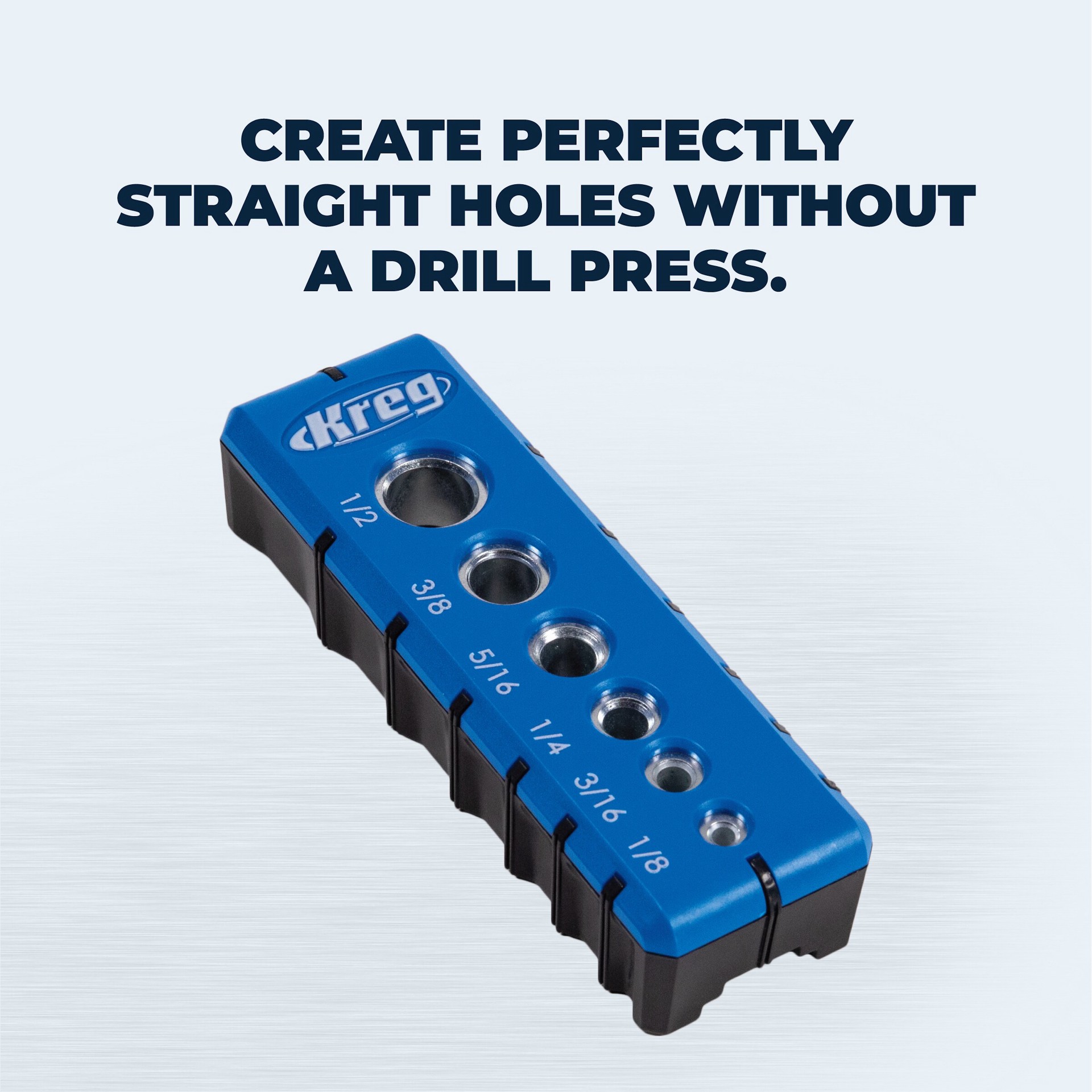 slide 5 of 6, Kreg 6-Piece Drill Guide Set with Hardened Steel Drill Guides and Built-in Hole Alignment Marks, 1 ct