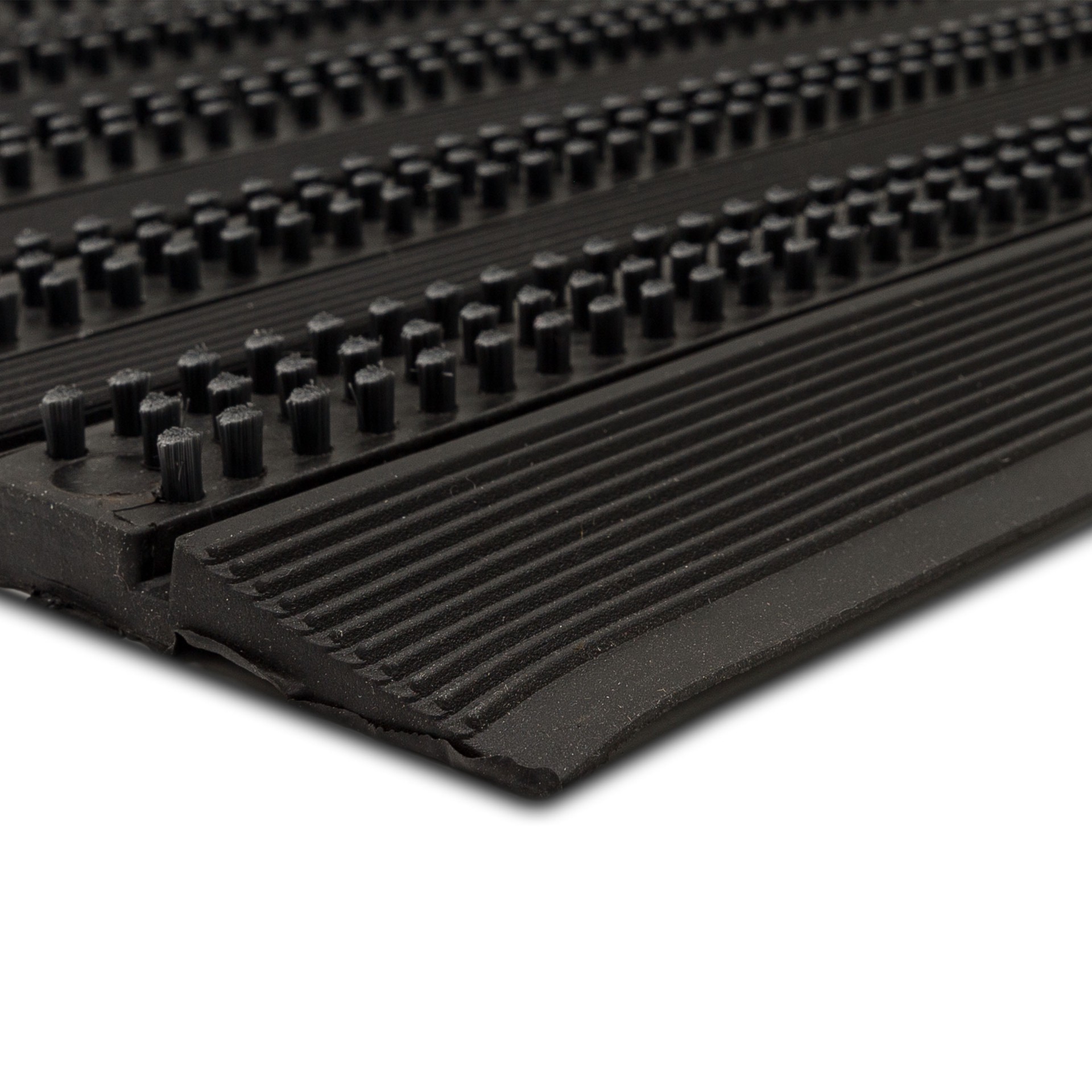slide 2 of 6, Project Source 30-in x 18-in Gray Non-Slip Grip Indoor or outdoor Boot Scraper Mat, 1 ct