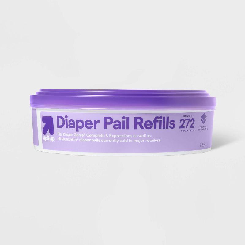 slide 3 of 6, Diaper Pail Refill Bags - 8pk - up&up™, 8 ct