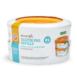 Munchkin Arm & Hammer Diaper Pail Refill Rings- 2pk