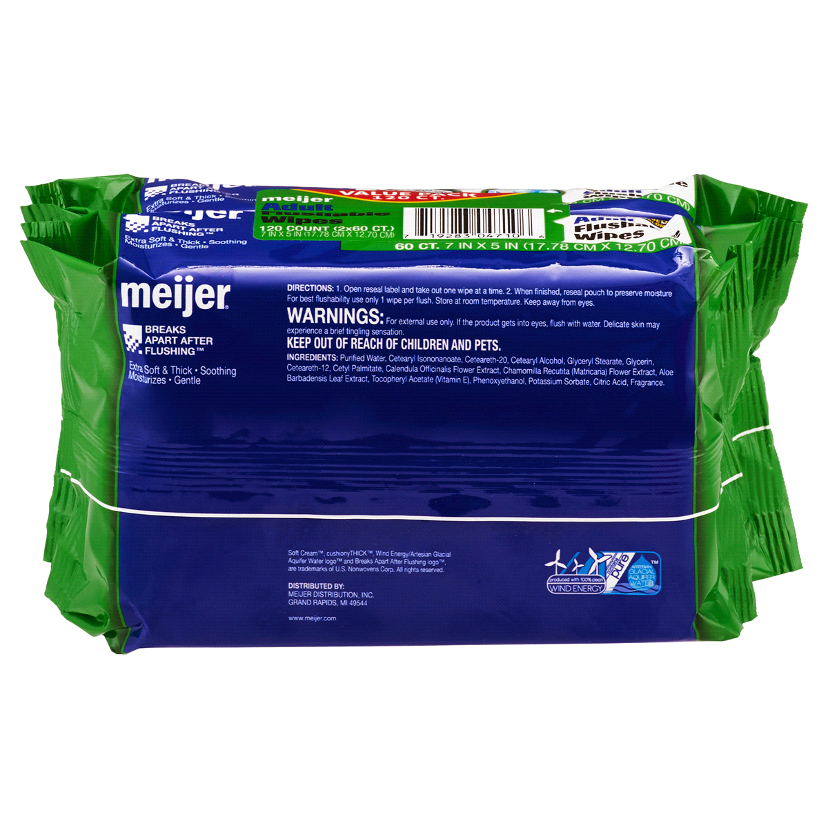 slide 2 of 2, Meijer Personal Cleansing Wipes Refills, 120 ct