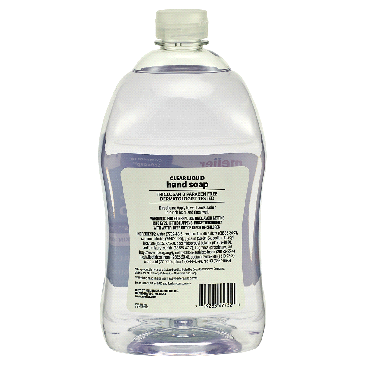 slide 2 of 2, Meijer Clear Hand Soap Refill, 56 oz