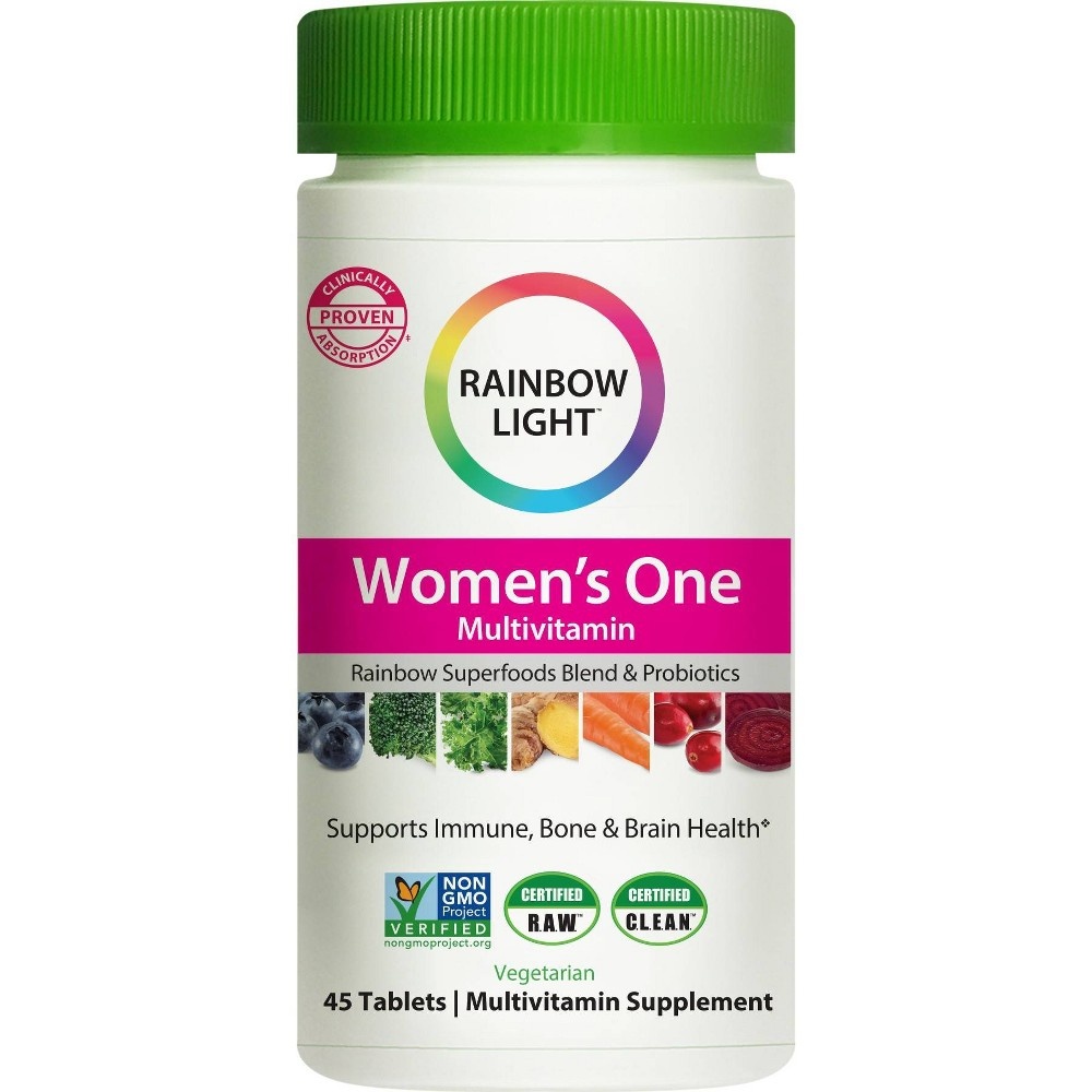 slide 4 of 6, Rainbow Light Women's One Multivitamin Tablets - 45ct, 45 ct