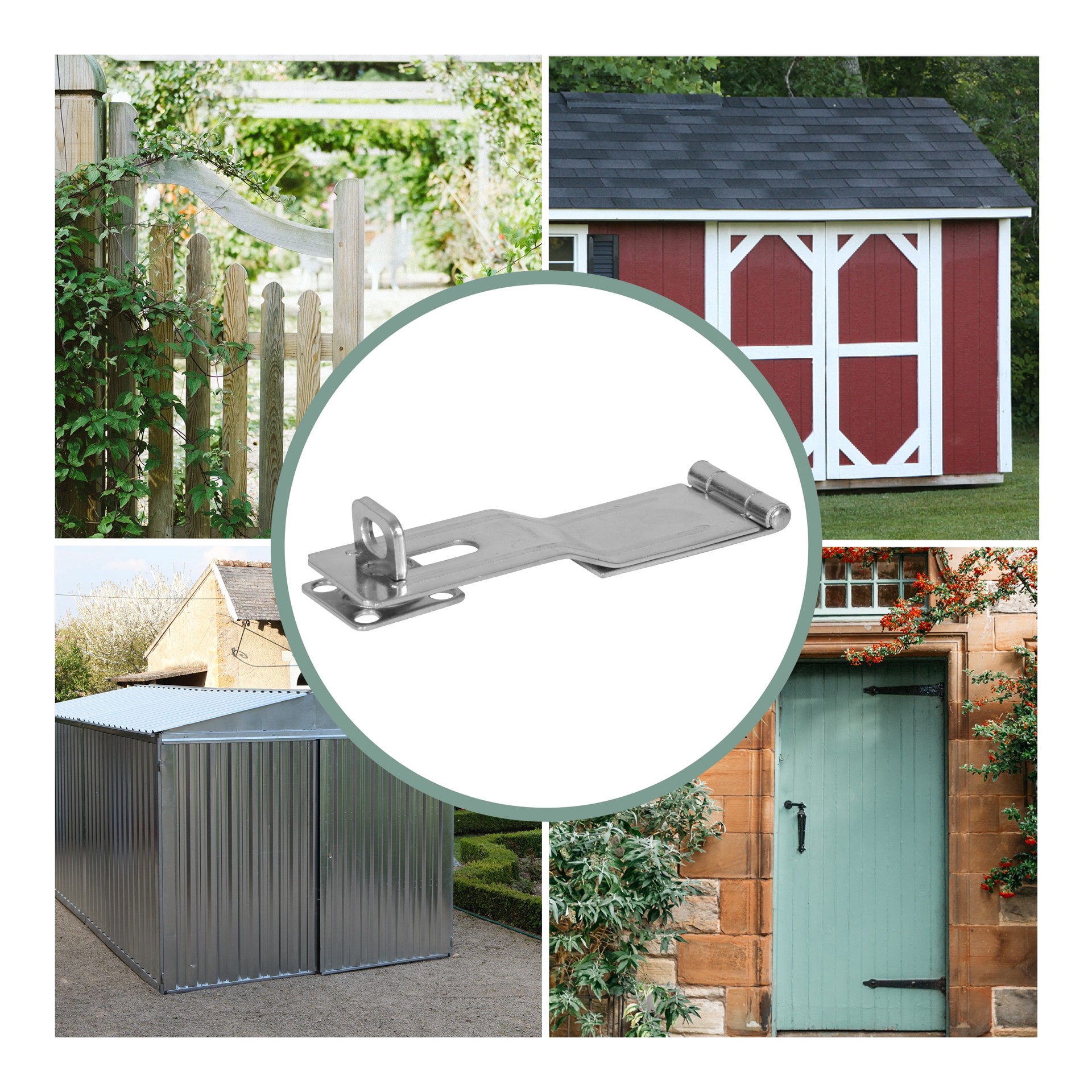 slide 6 of 6, RELIABILT 6-in Zinc Swivel hasps, 1 ct