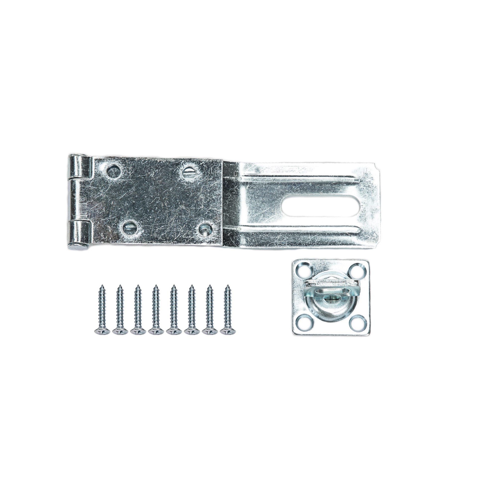 slide 1 of 6, RELIABILT 6-in Zinc Swivel hasps, 1 ct